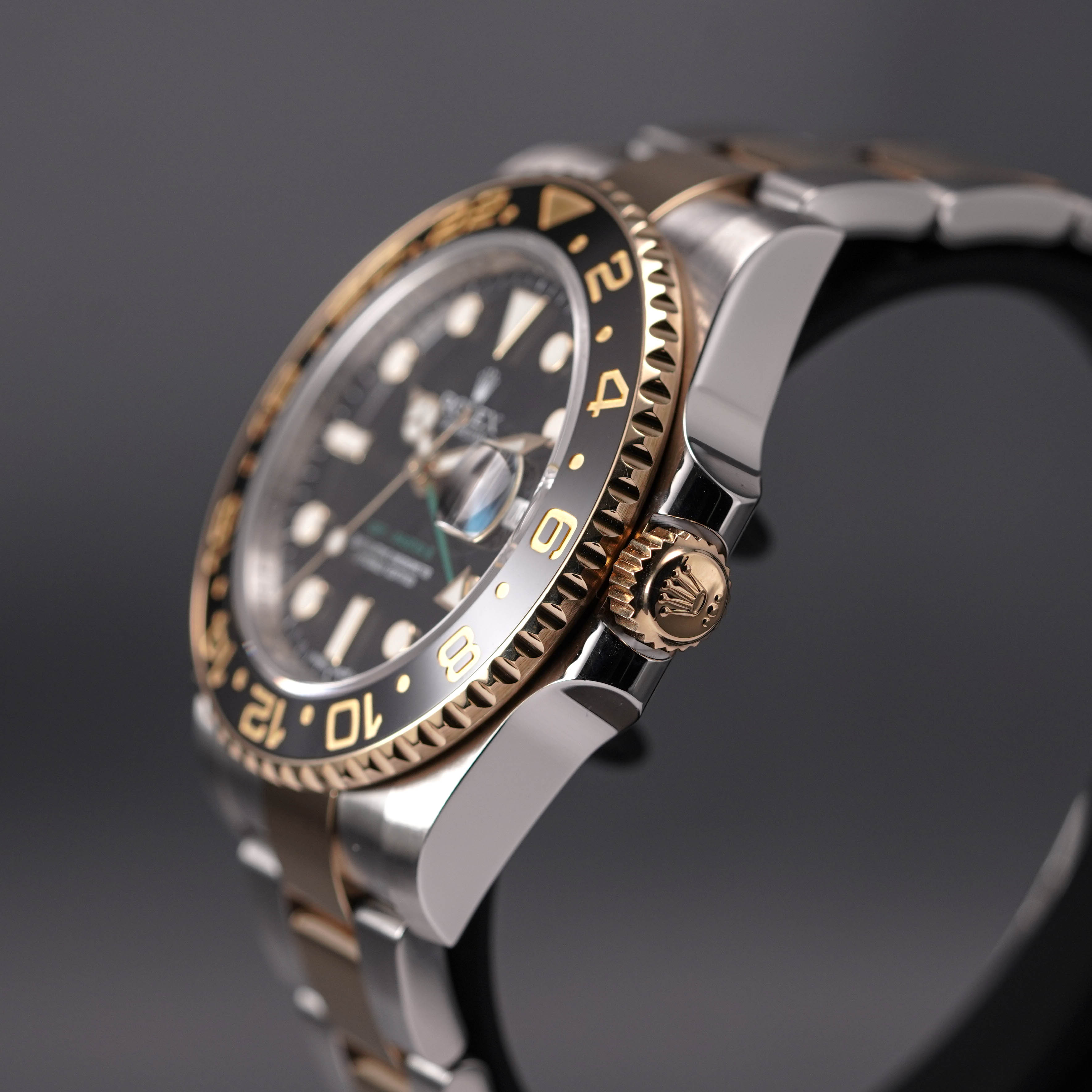GMT MASTER-II TWO TONE YELLOWGOLD BLACK DIAL (2013)