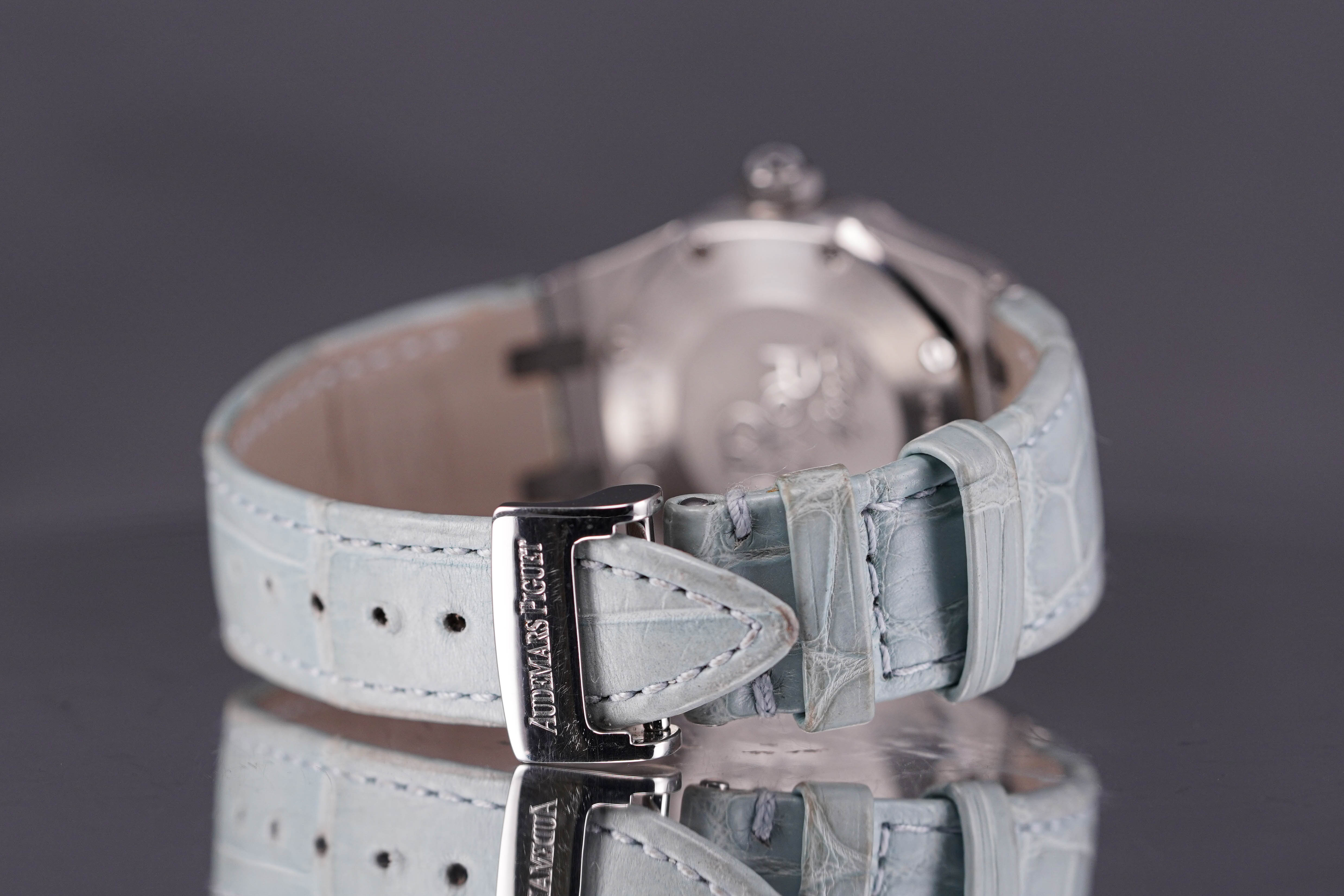 AUDEMARS PIGUET ROYAL OAK 33MM TURQUOISE DIAL DIAMOND BEZEL (WATCH ONLY - 'F SERIES')