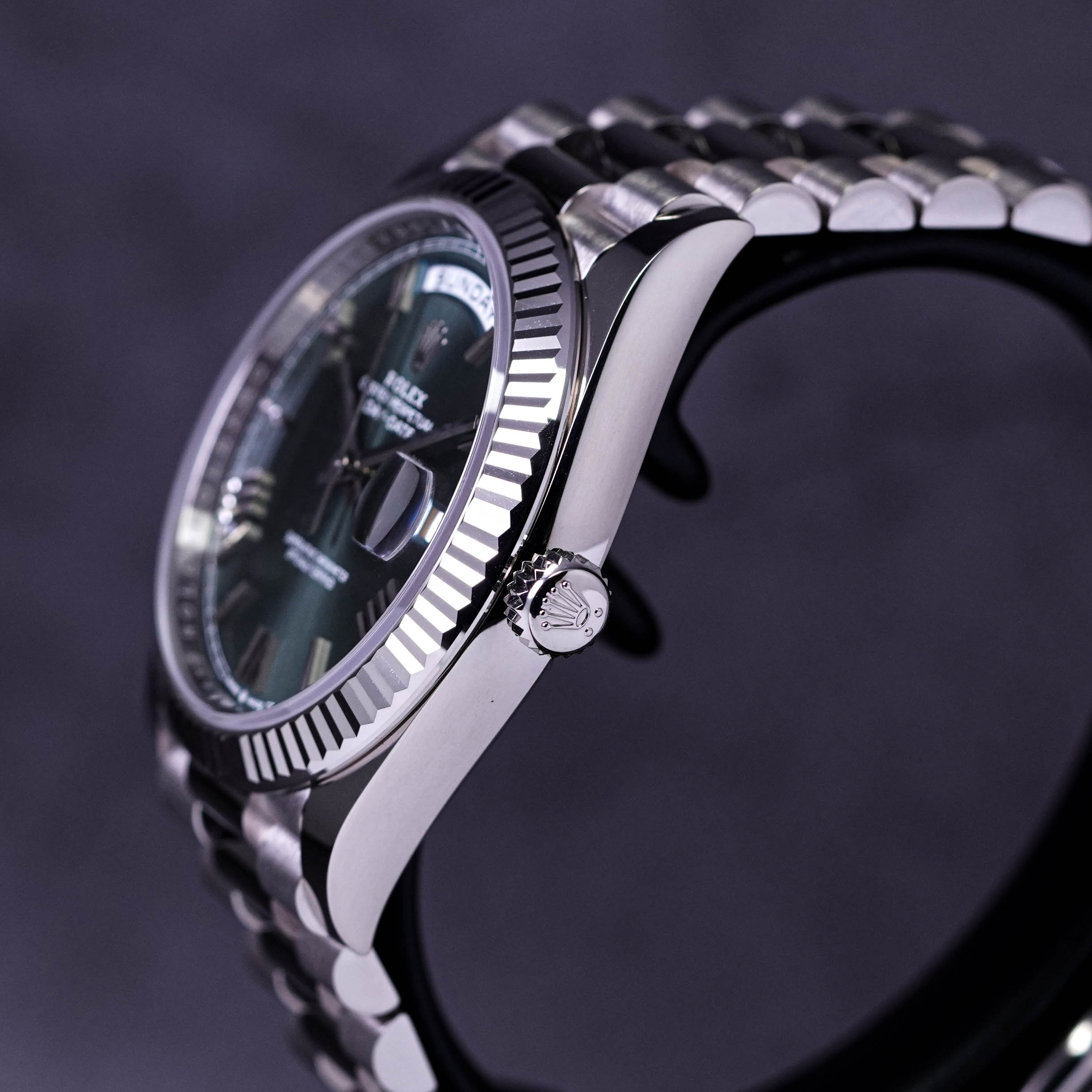 DAYDATE 40MM WHITEGOLD OLIVE GREEN DIAL (2022)