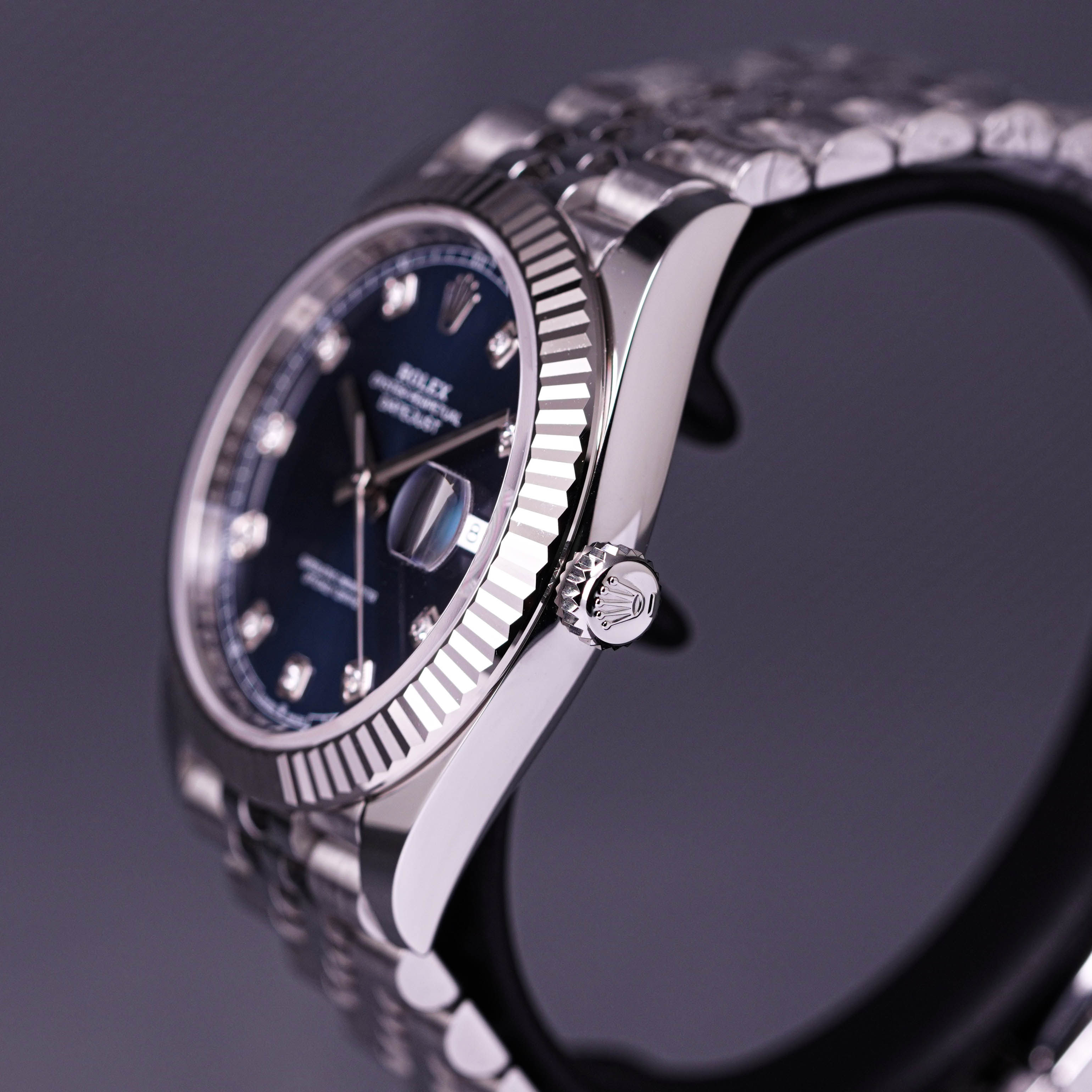ROLEX DATEJUST 41MM FLUTED JUBILEE BLUE DIAMOND DIAL (2022)
