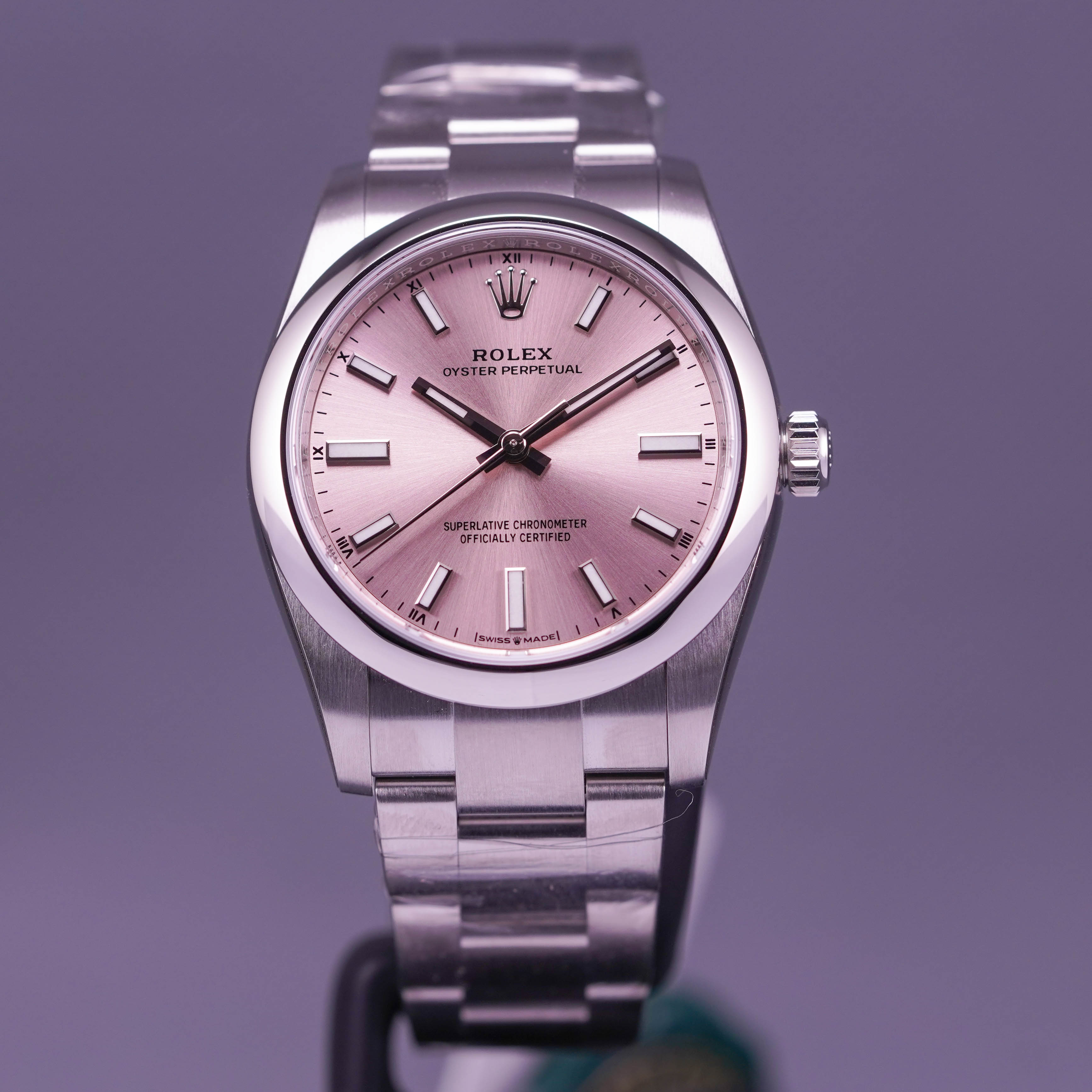 OYSTER PERPETUAL 34MM PINK DIAL (2022)