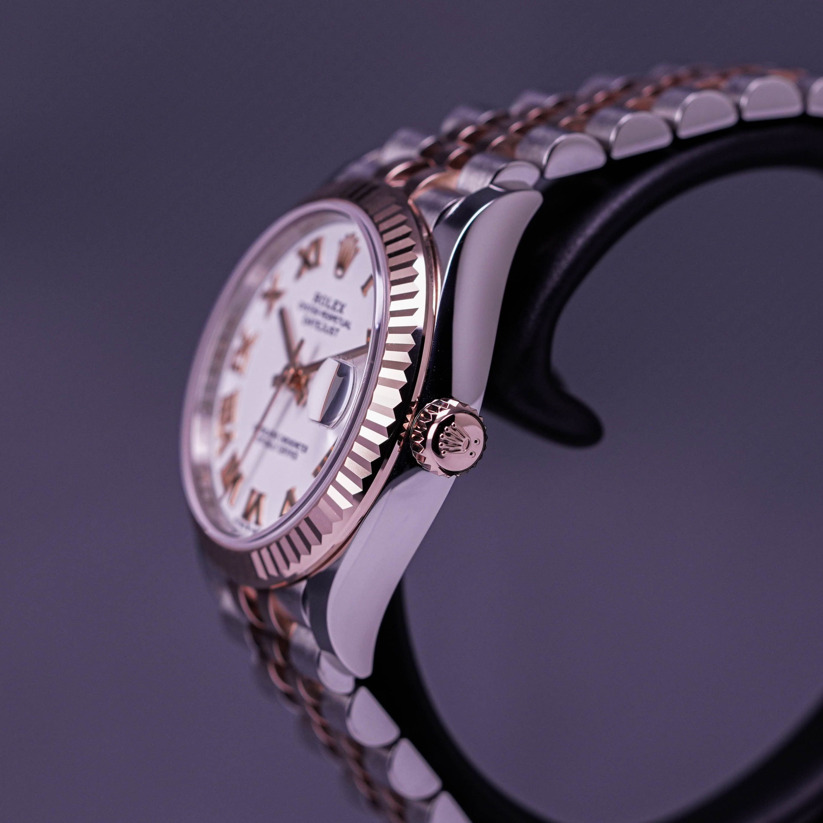 ROLEX DATEJUST 31MM TWOTONE ROSEGOLD WHITE ROMAN DIAL (2022)