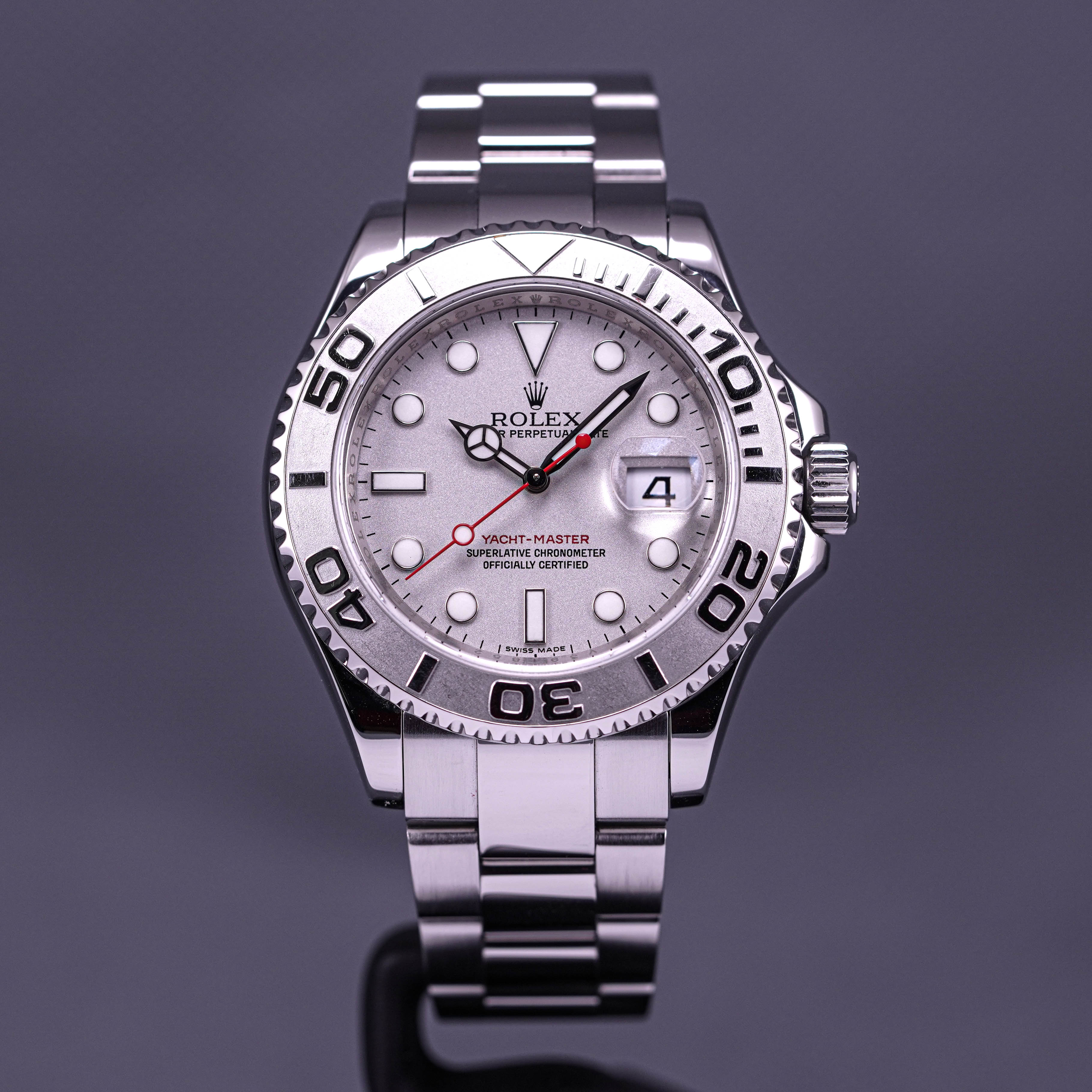 ROLEX YACHT-MASTER 40MM PLATINUM BEZEL (2010)