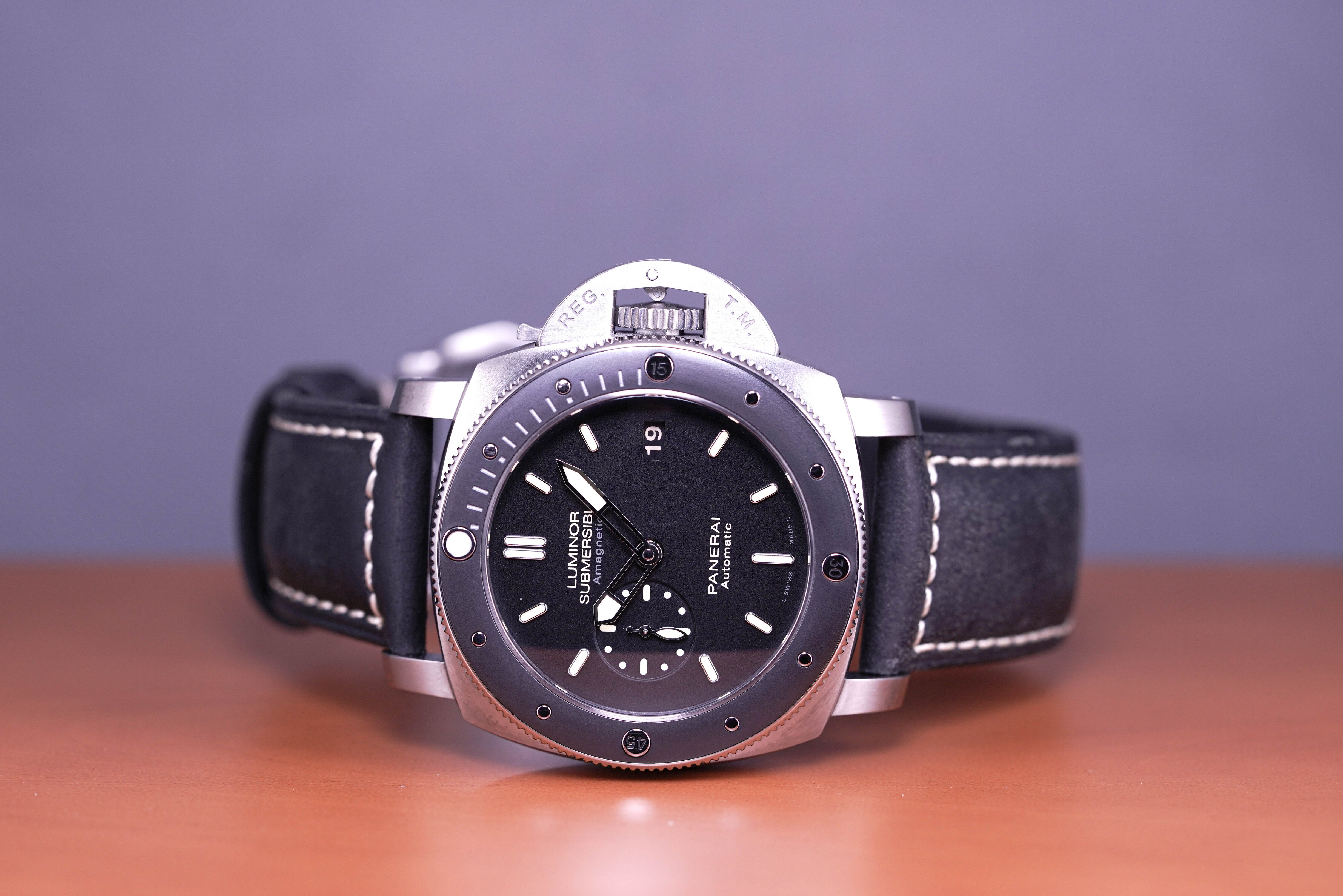 LUMINOR 1950 SUBMERSIBLE AMAGNETIC TITANIUM 3 DAYS 'PAM0389' (2013)