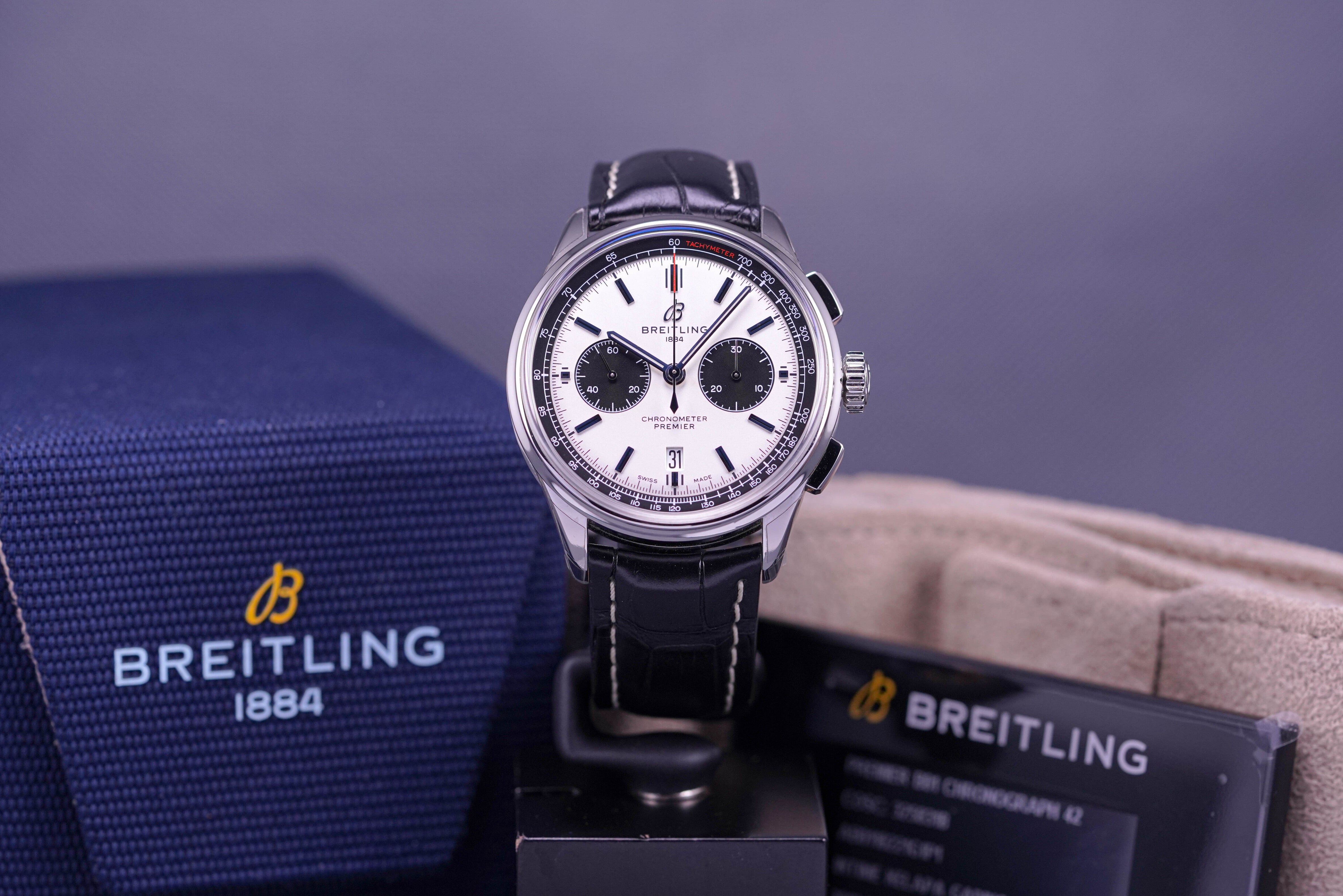 PREMIER B01 CHRONOGRAPH WHITE PANDA DIAL (2019)