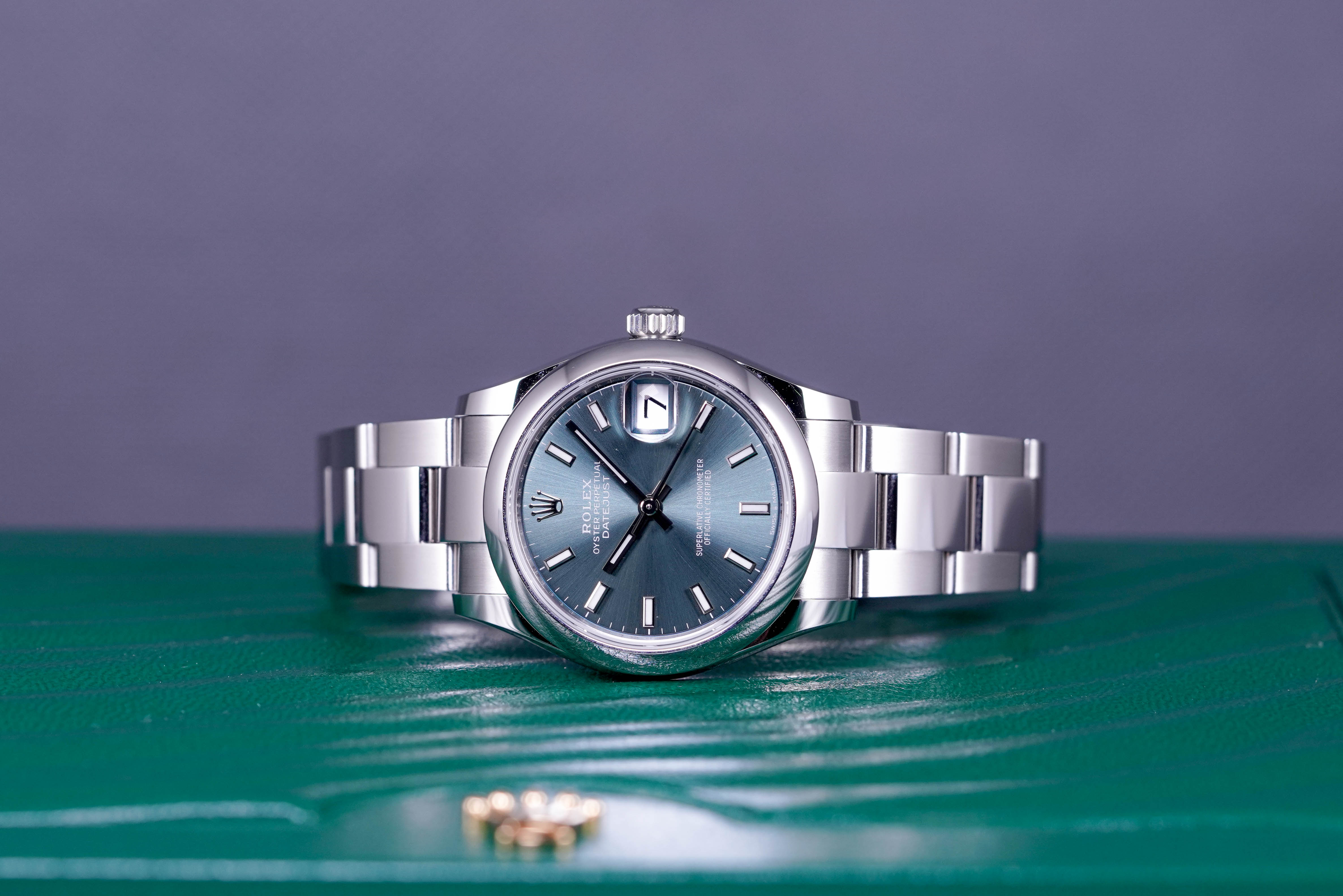 DATEJUST 31MM OYSTER DOMED BEZEL MINT GREEN DIAL (2022)