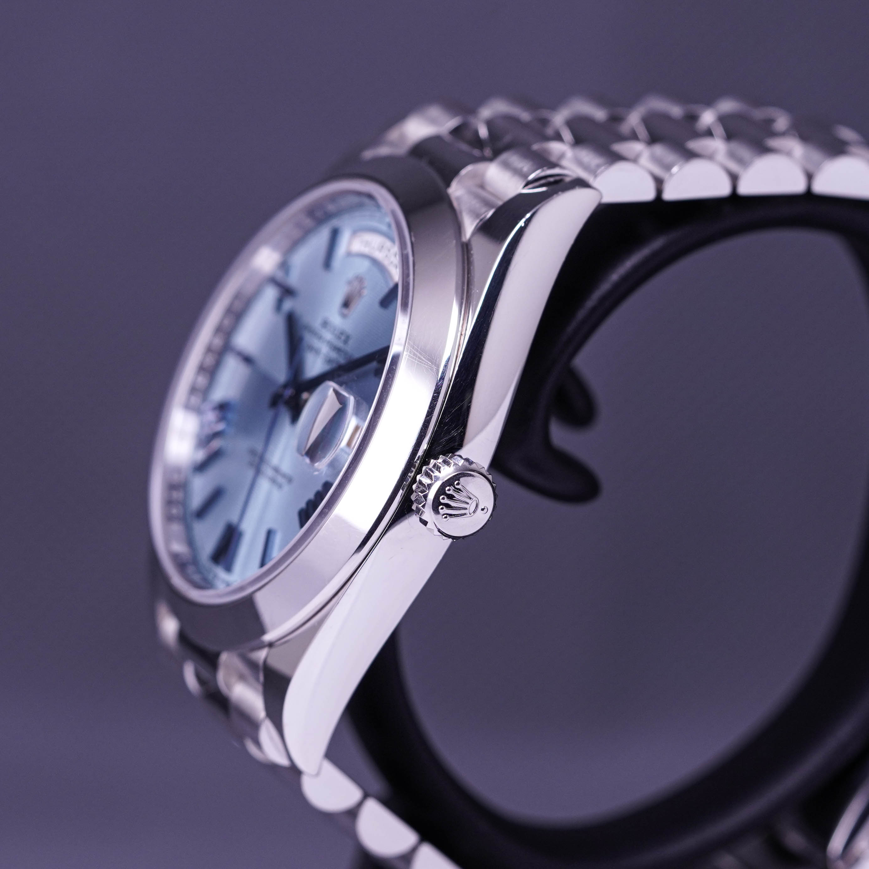 DAYDATE 40MM PLATINUM ICE BLUE ROMAN DIAL (2021)