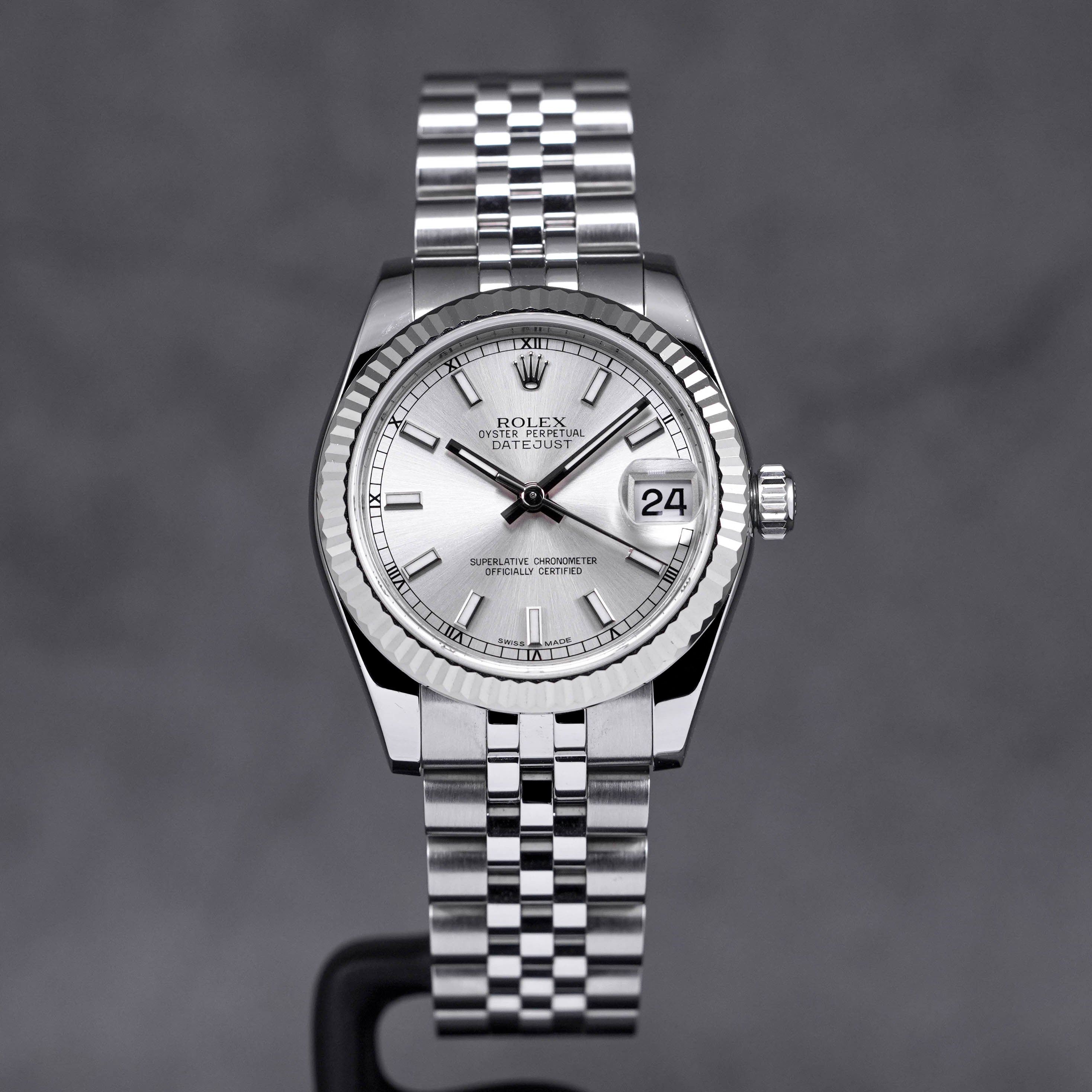 DATEJUST 31MM FLUTED JUBILEE SILVER DIAL (2013)