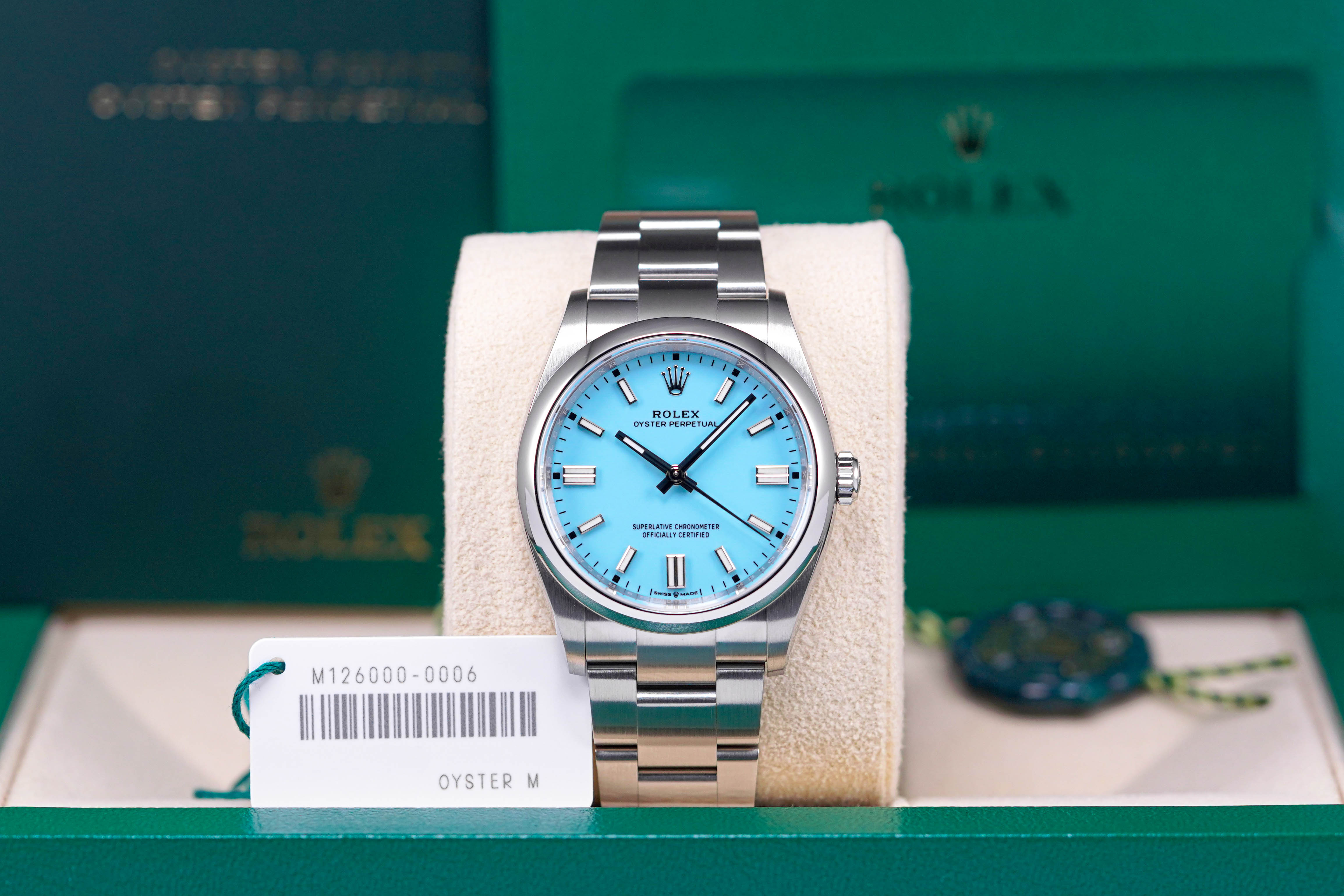 OYSTER PERPETUAL 36MM BLUE TIFFANY DIAL (2022)