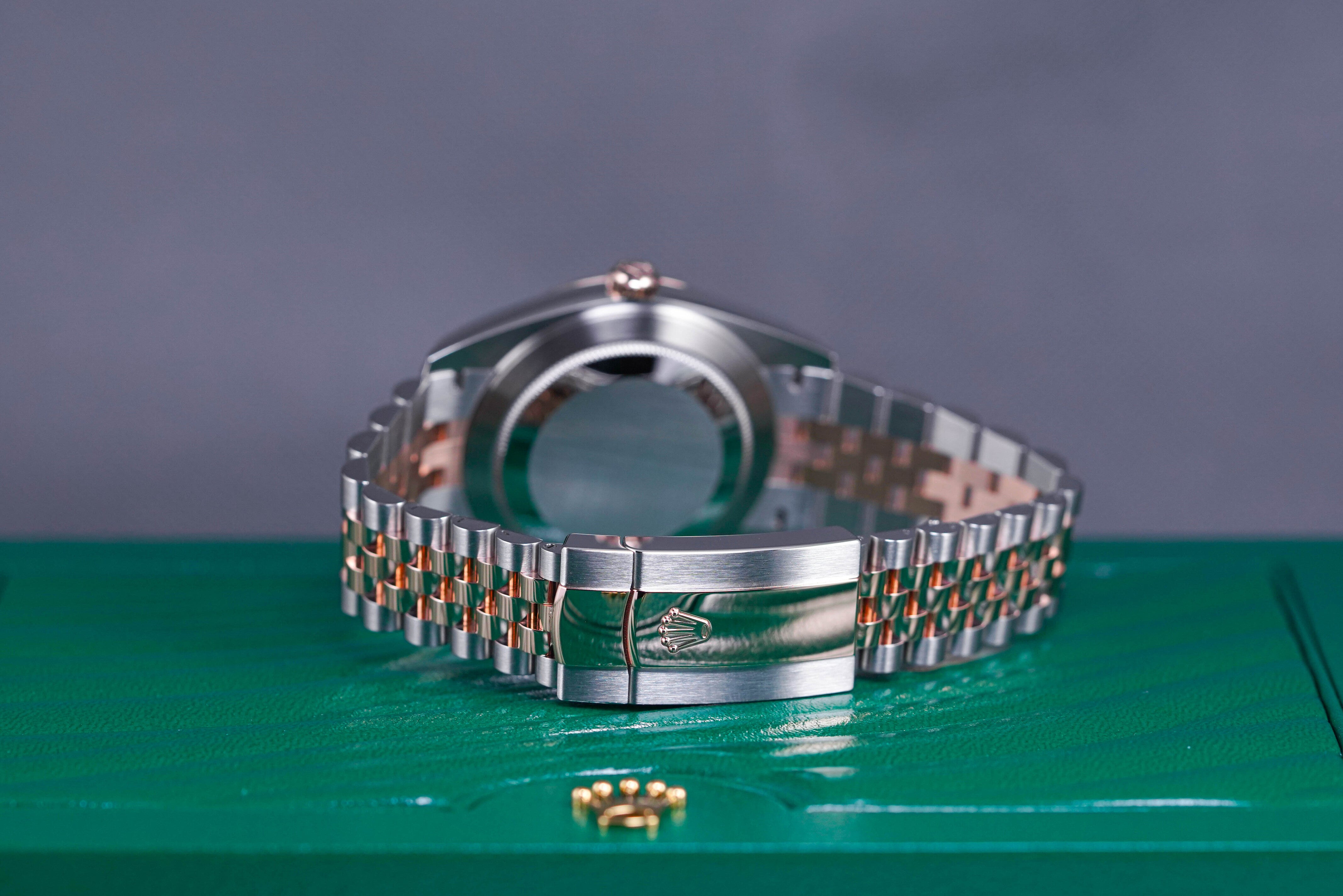 DATEJUST 41MM TWOTONE ROSEGOLD FLUTED JUBILEE CHOCO DIAMOND DIAL (2022)