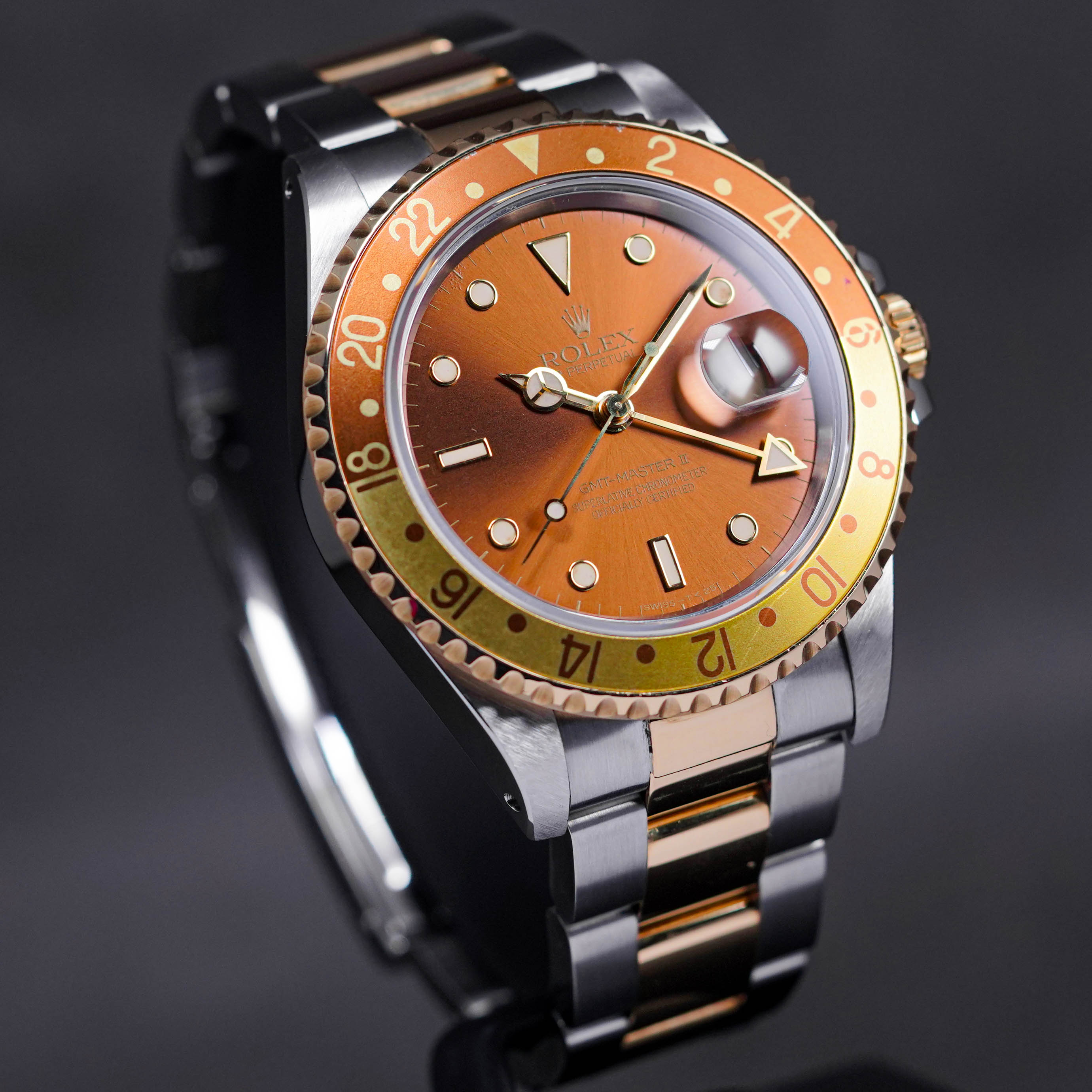GMT MASTER-II 16713 TWOTONE YELLOWGOLD ROOTBEER 'N SERIES' (CIRCA 1991)