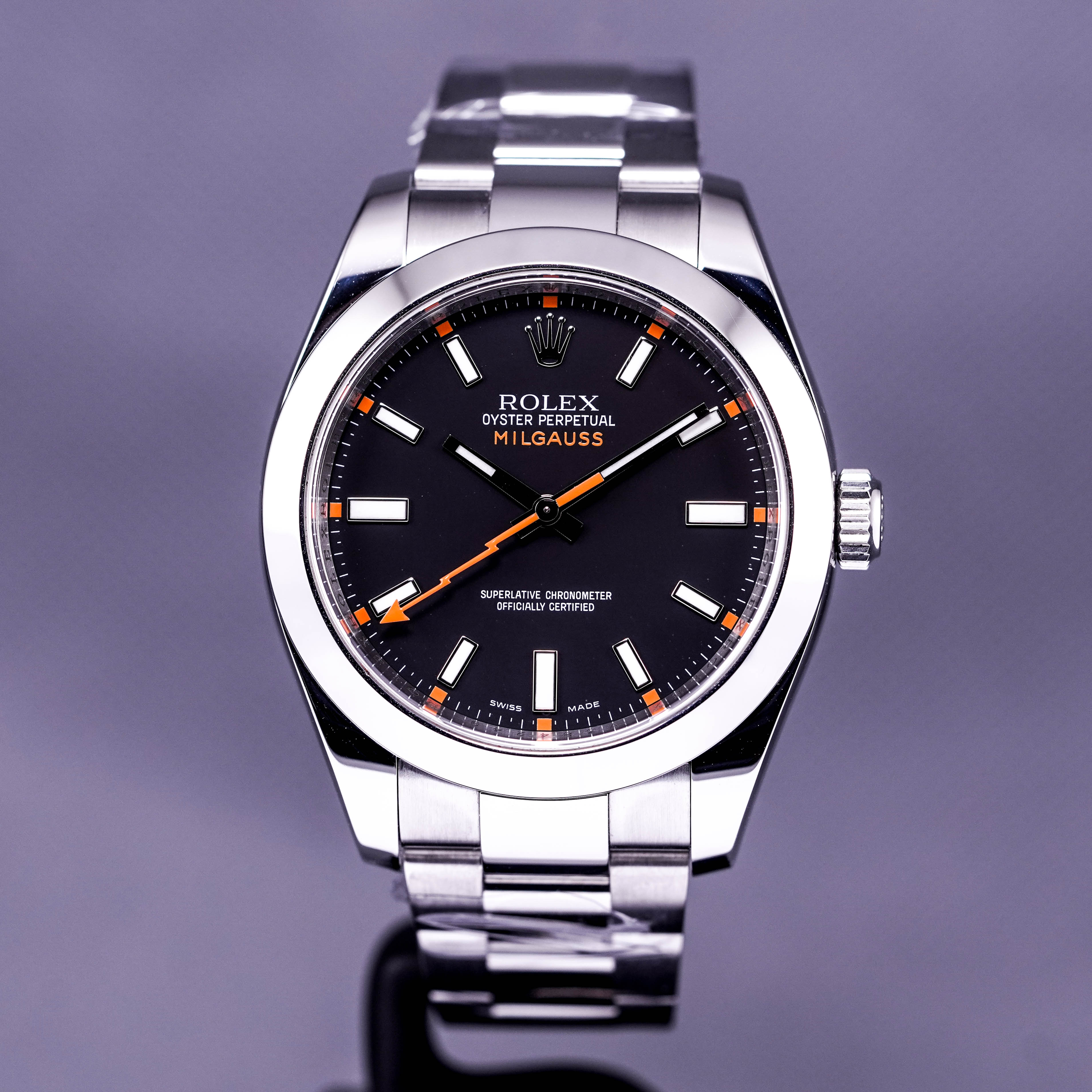 ROLEX MILGAUSS BLACK DIAL 116400