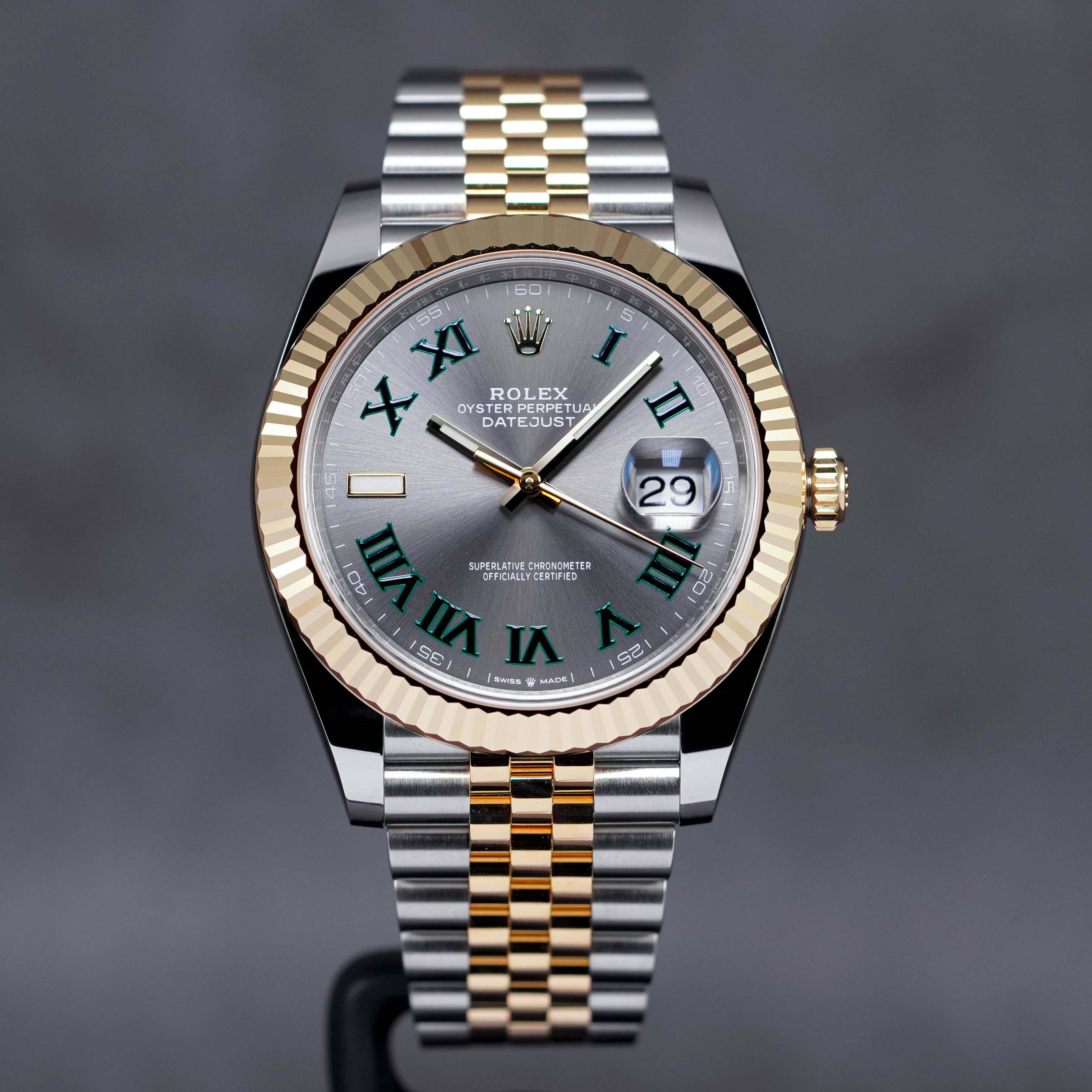 DATEJUST 41MM TWOTONE YELLOWGOLD WIMBLEDON (2023)