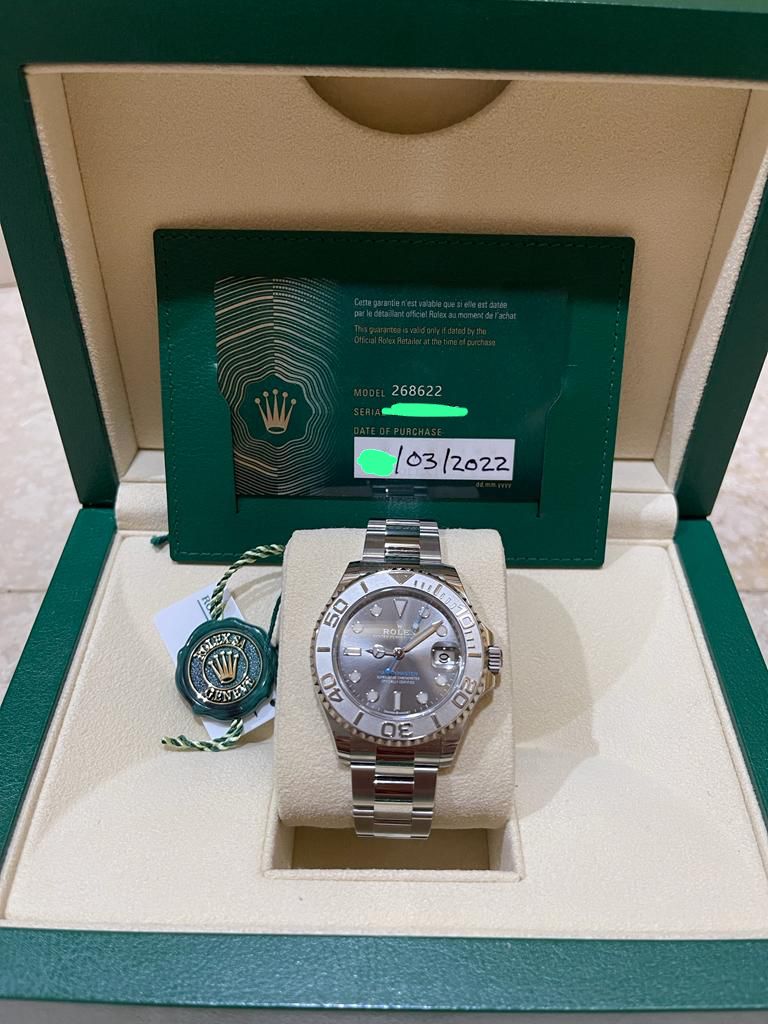 ROLEX YACHT-MASTER 37MM RHODIUM DIAL (2022)