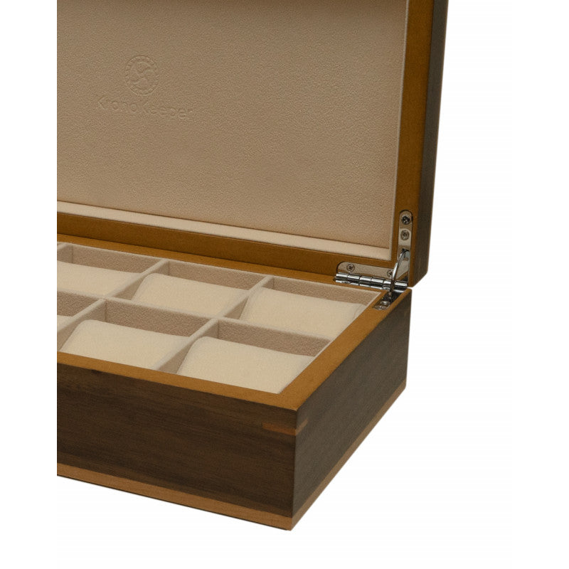 CLIPPERTON 10 WATCH BOX IN BROWN WOOD