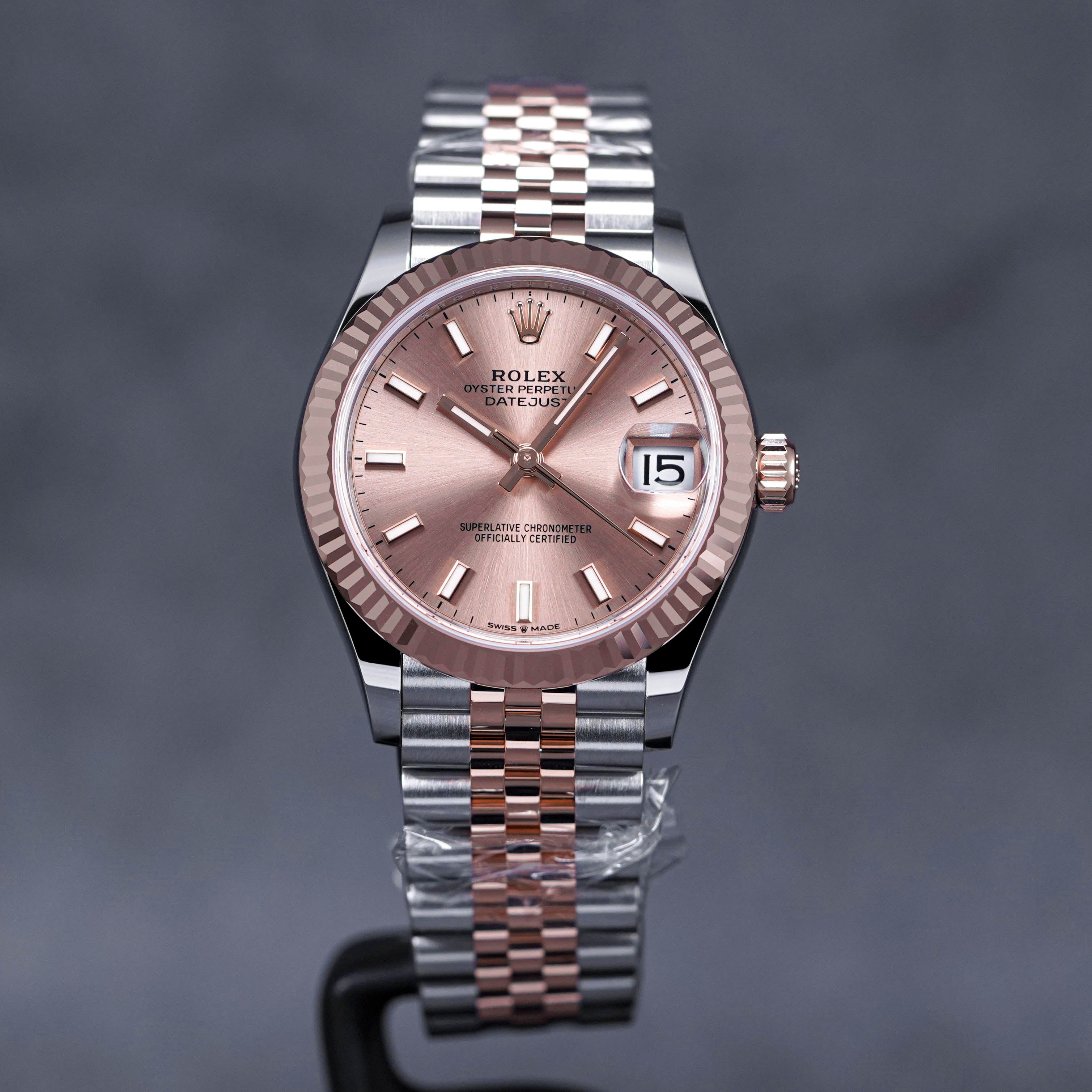 DATEJUST 31MM TWOTONE ROSEGOLD PINK DIAL (2023)