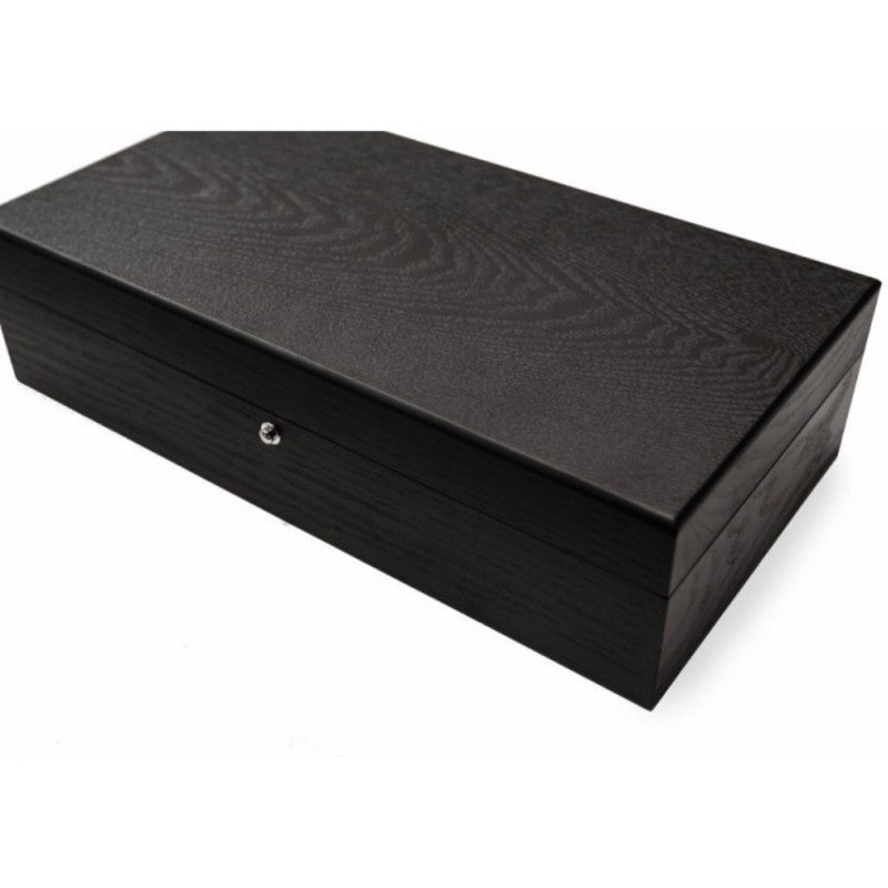 BLACK ASH WATCH BOX FOR 10 WATCHES