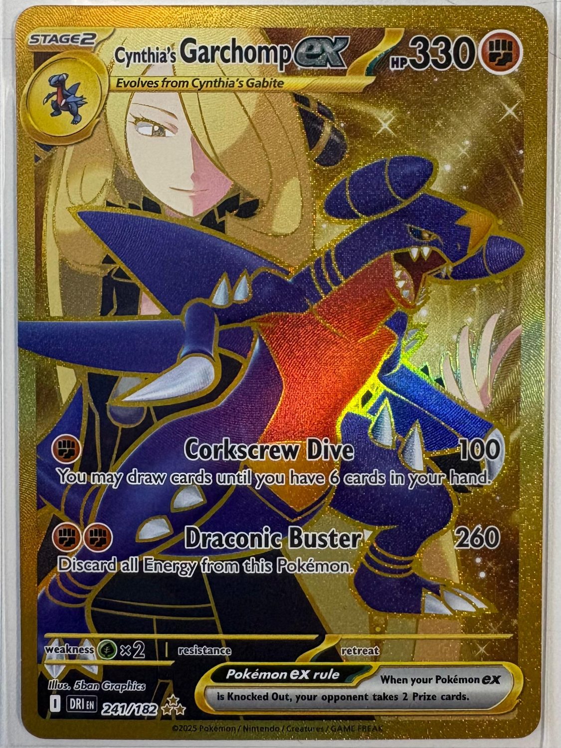 CYNTHIA'S GARCHOMP EX