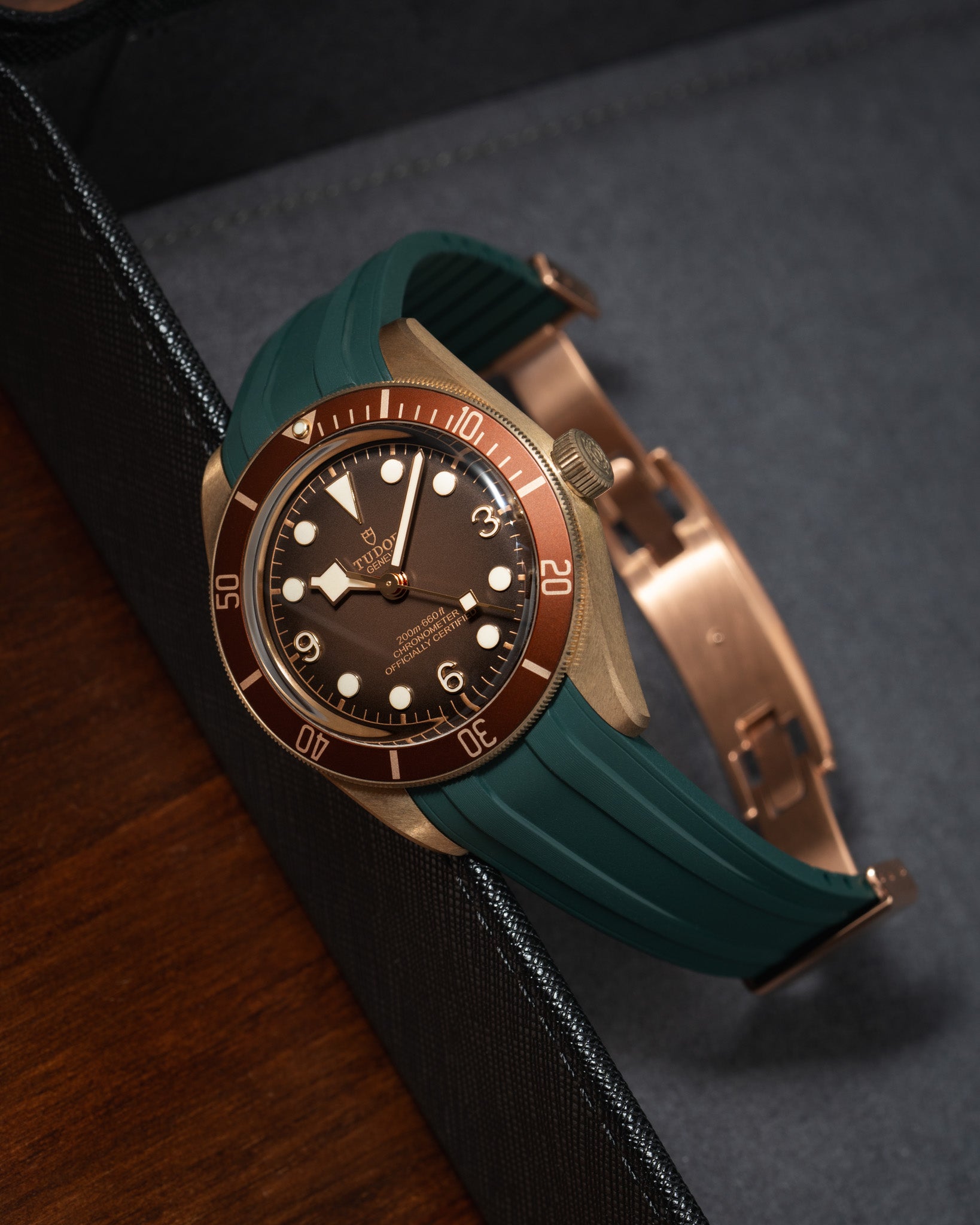 Delugs Strap Tudor Black Bay 58 Emerald Green