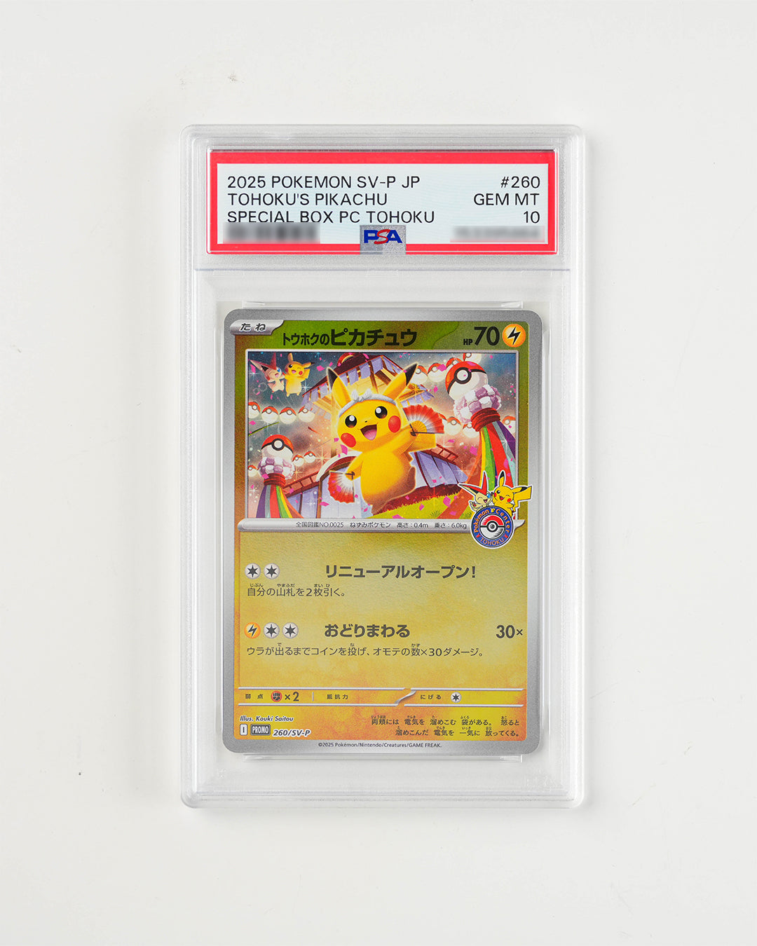 JAPANESE PROMO TOHOKU'S PIKACHU (2025)