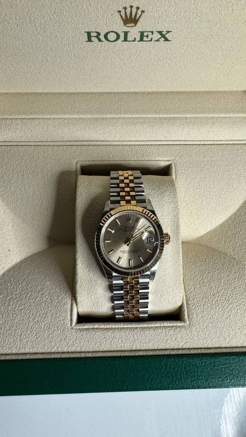 DATEJUST 31MM TWOTONE YELLOWGOLD CHAMPAGNE DIAL (2021)