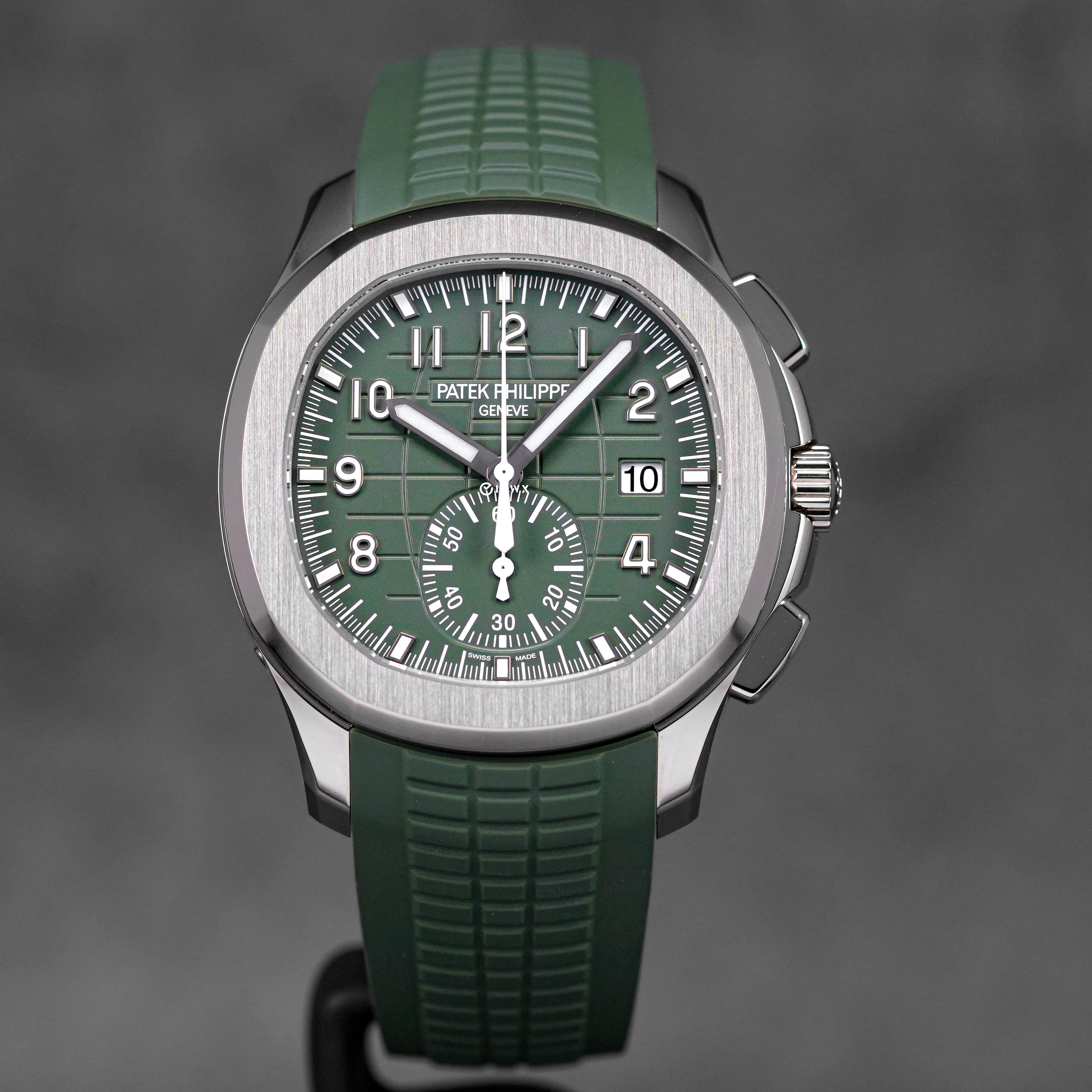 AQUANAUT 5968G WHITEGOLD KHAKI GREEN DIAL (2022)