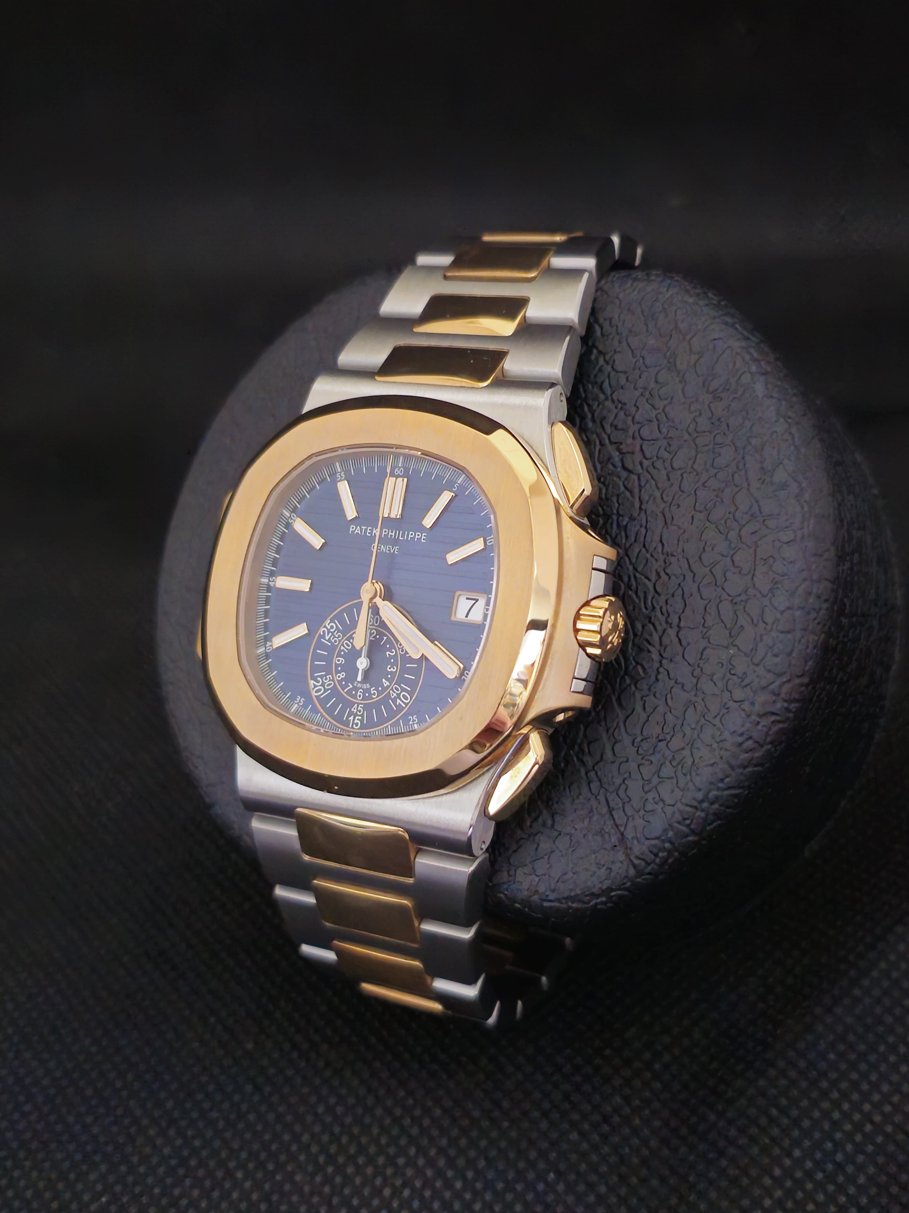 NAUTILUS FLYBACK CHRONOGRAPH 5980/1AR TWOTONE ROSEGOLD BLUE (2020)