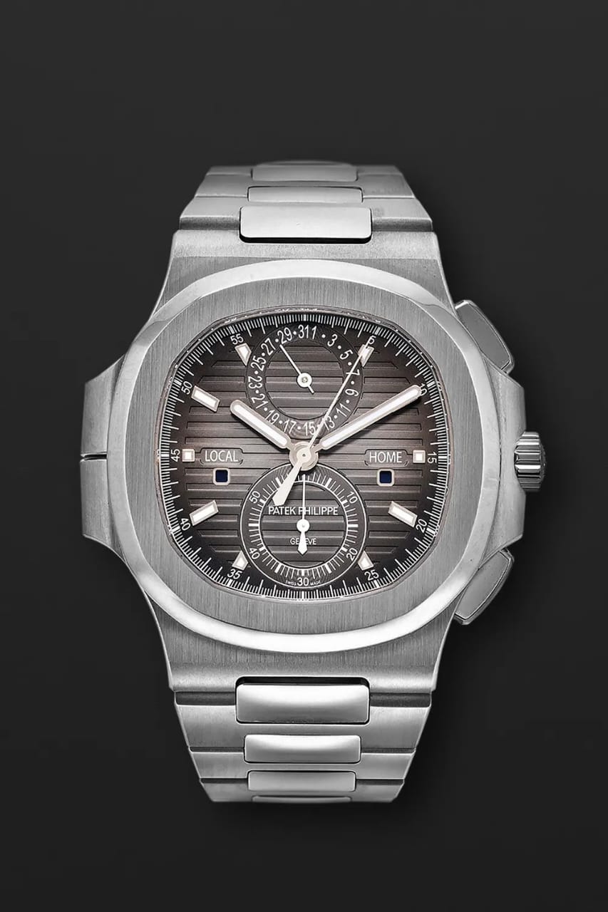 NAUTILUS 5990/1A TRAVEL TIME STEEL BLACK DIAL (2020)