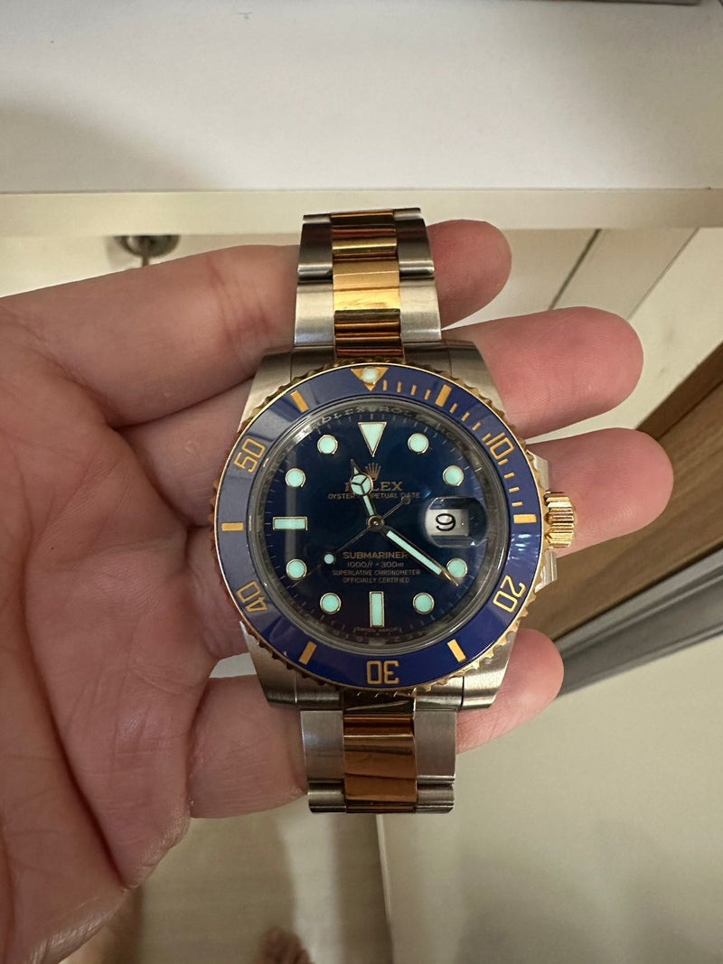 SUBMARINER DATE 40MM TWOTONE YELLOWGOLD BLUE DIAL 'Y SERIES' (2013)