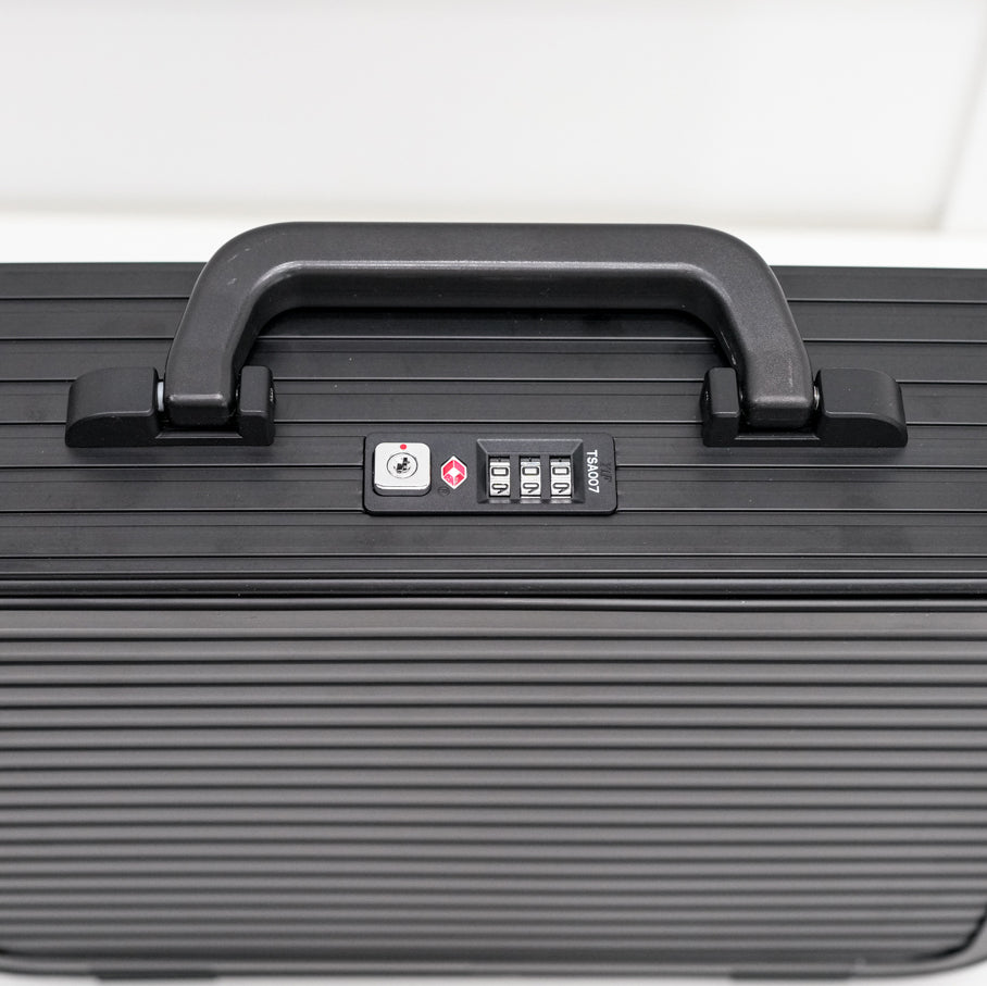 ALUMINUM WATCHES SUIT CASE 10 SLOT (BLACK)