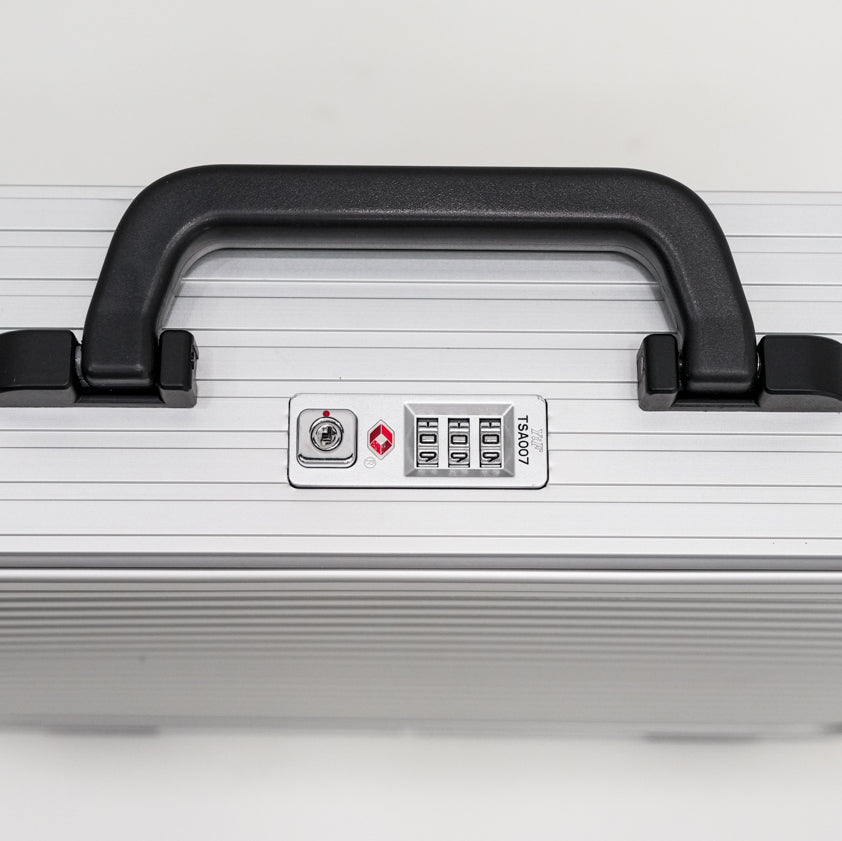 ALUMINUM WATCHES SUIT CASE 10 SLOT (SILVER)