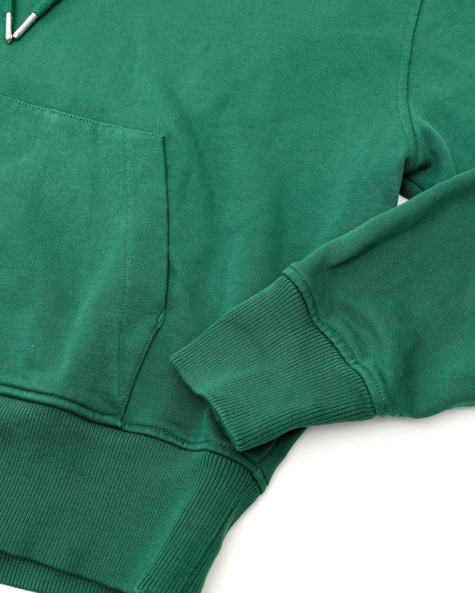 AMI ALEXANDRE MATTIUSSI COTTON PARKER GREEN HOODIE – SIZE S - IDWX