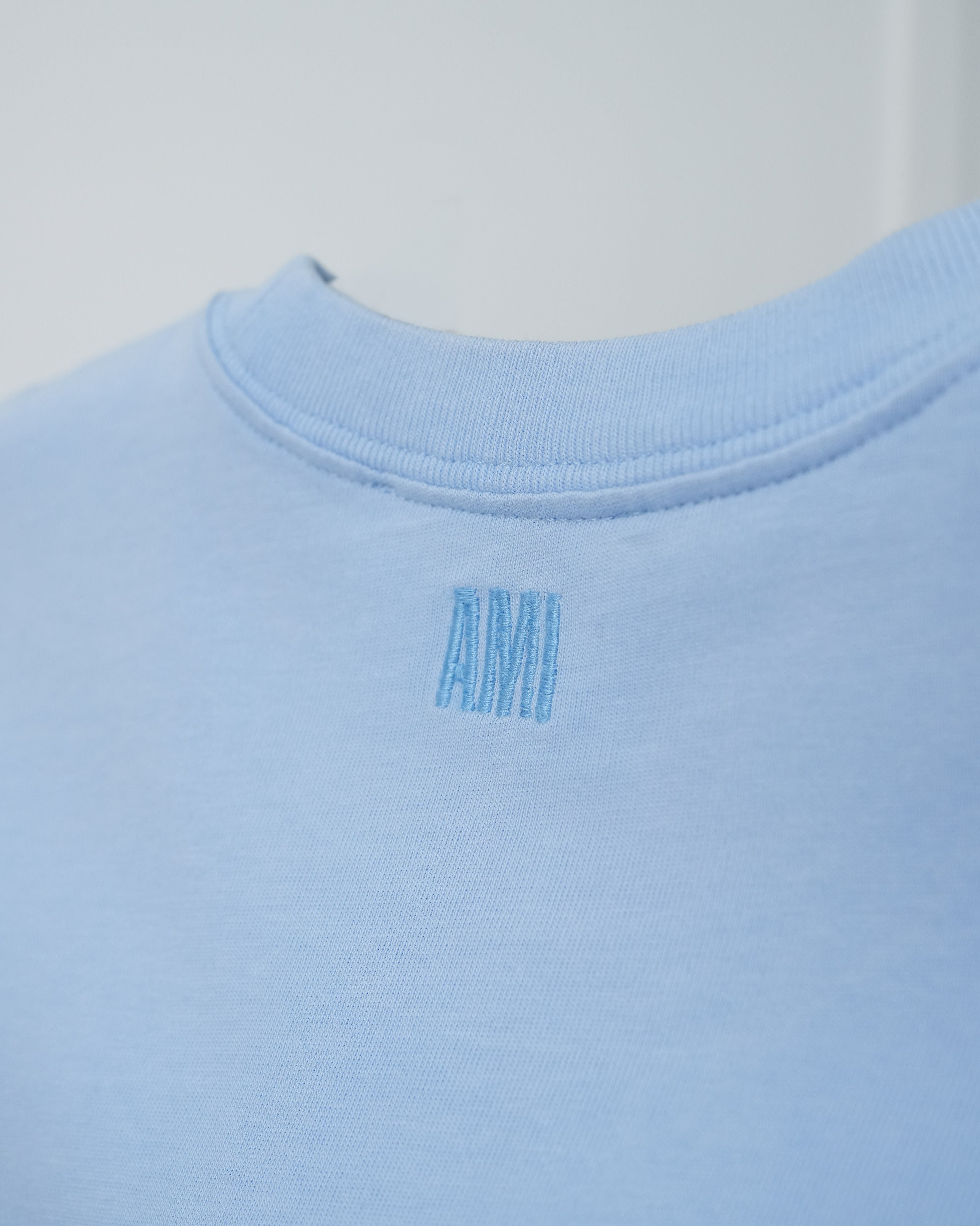 PARIS AMI DE COEUR TONAL BOXY FIT TSHIRT LIGHT BLUE