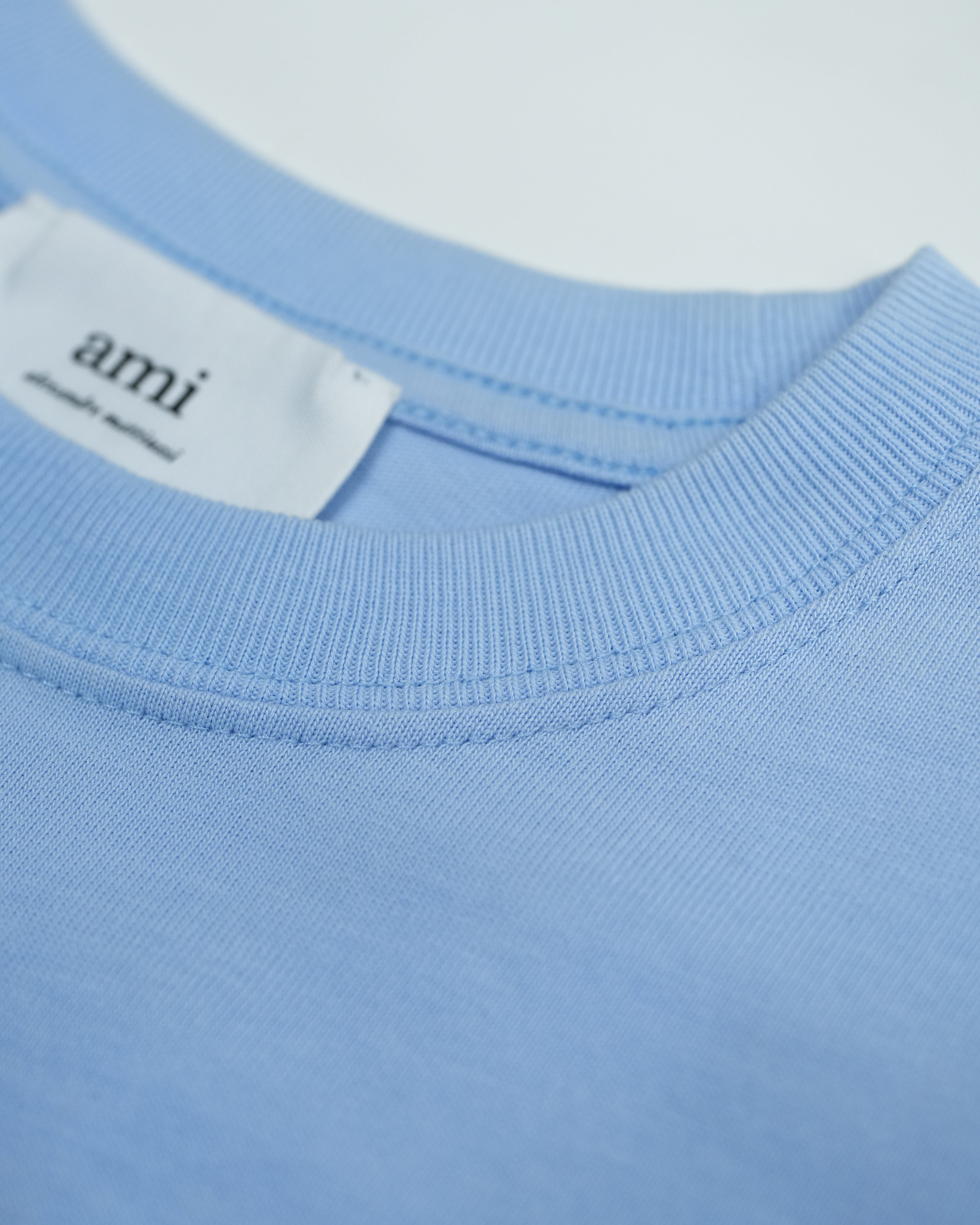 PARIS AMI DE COEUR TONAL BOXY FIT TSHIRT LIGHT BLUE