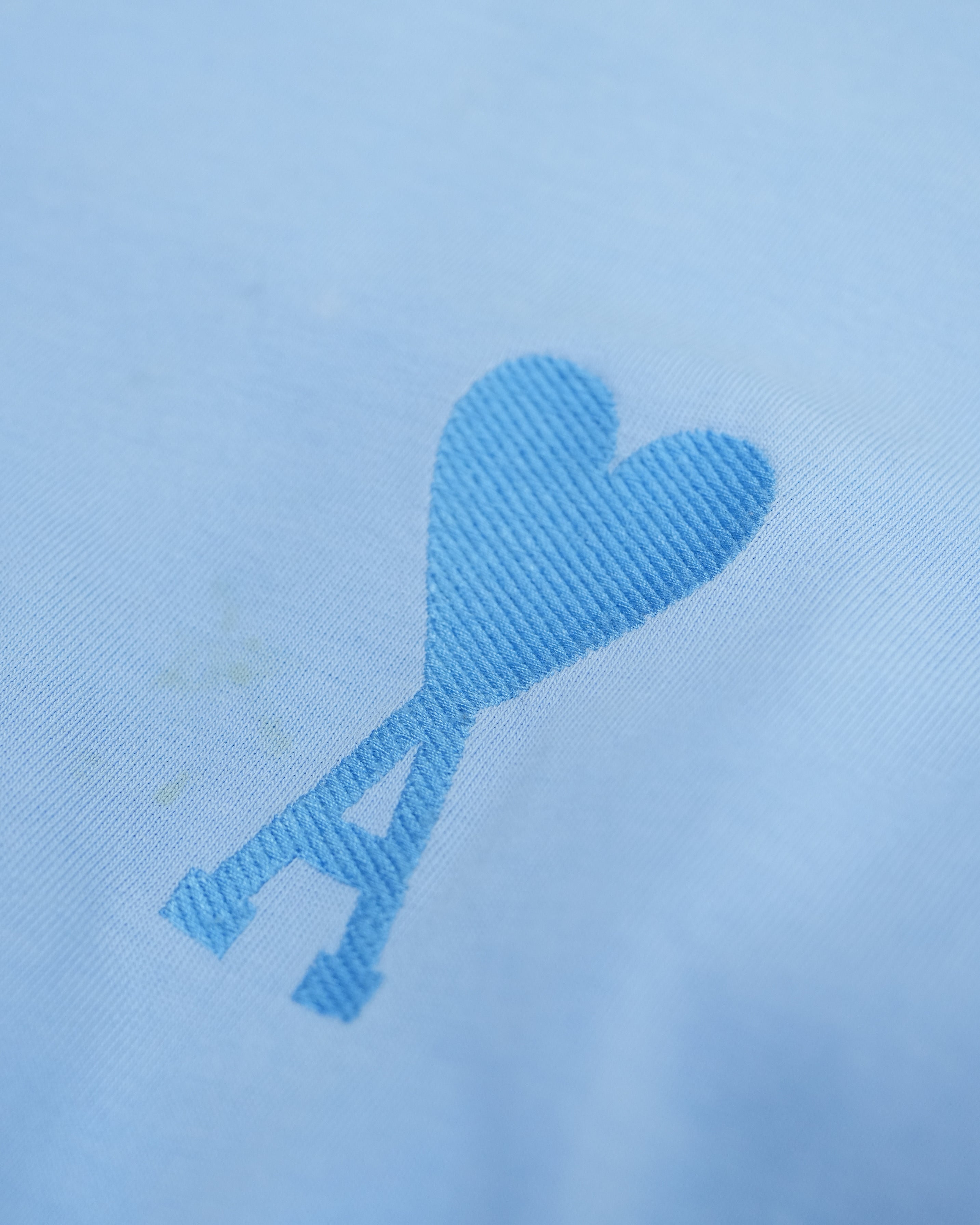 PARIS AMI DE COEUR TONAL BOXY FIT TSHIRT LIGHT BLUE