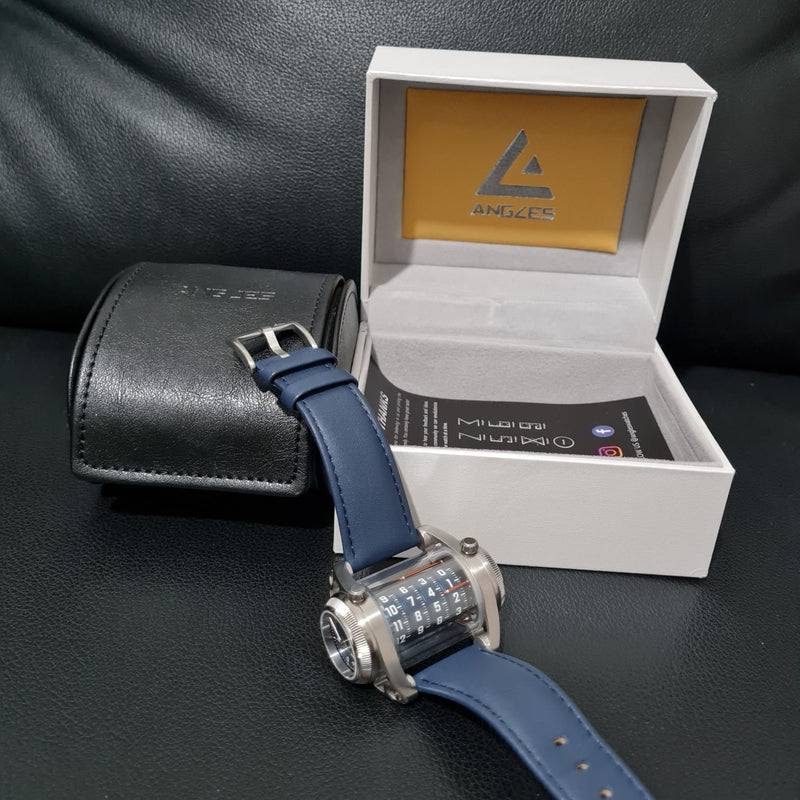 THE CYLINDREX SILVER COBALT TURBOFAN BLUE DIAL LIMITED EDITION (2023)