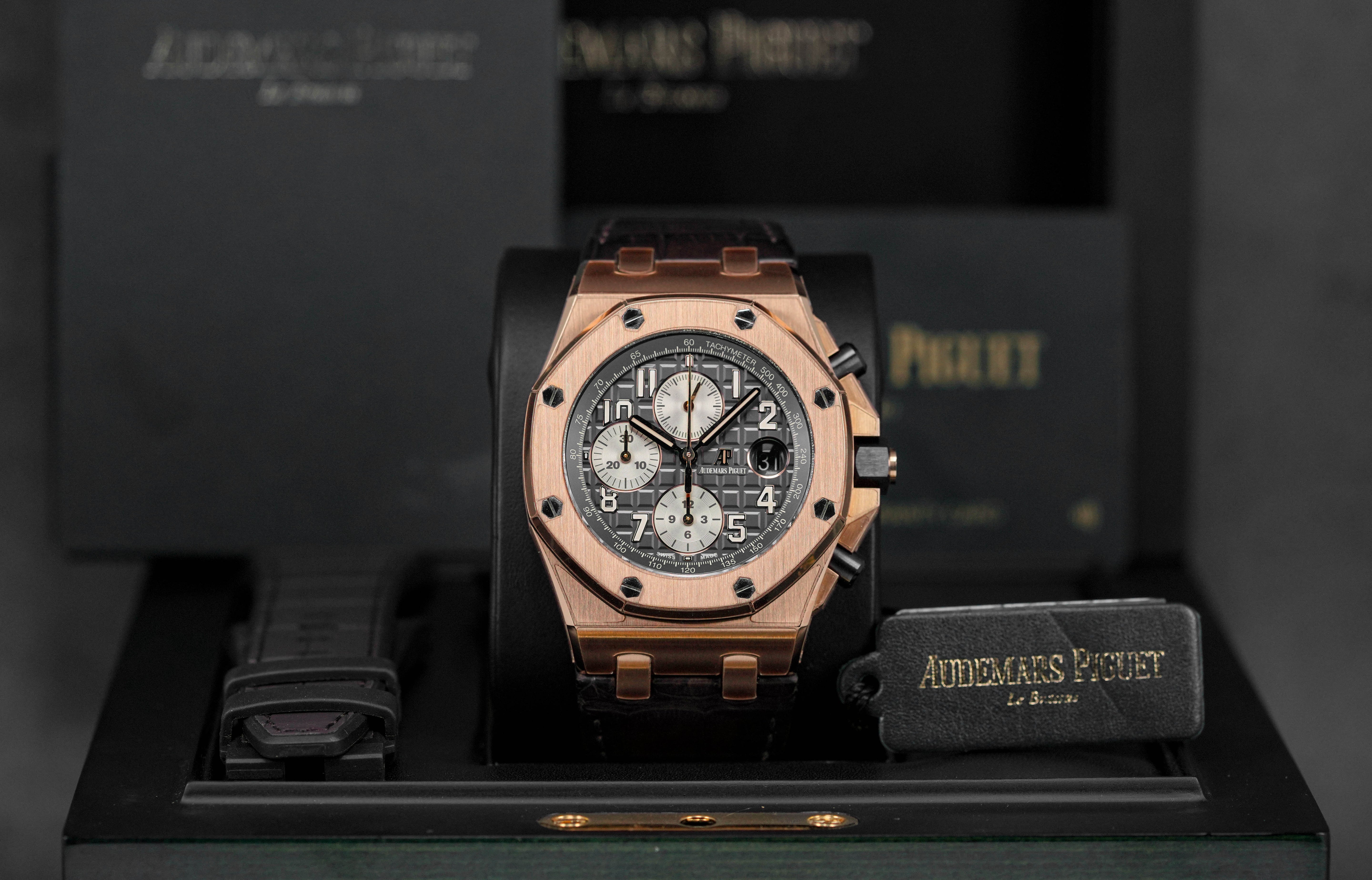 ROYAL OAK OFFSHORE CHRONOGRAPH 42MM 'BRICK' ROSEGOLD GREY DIAL (2018)