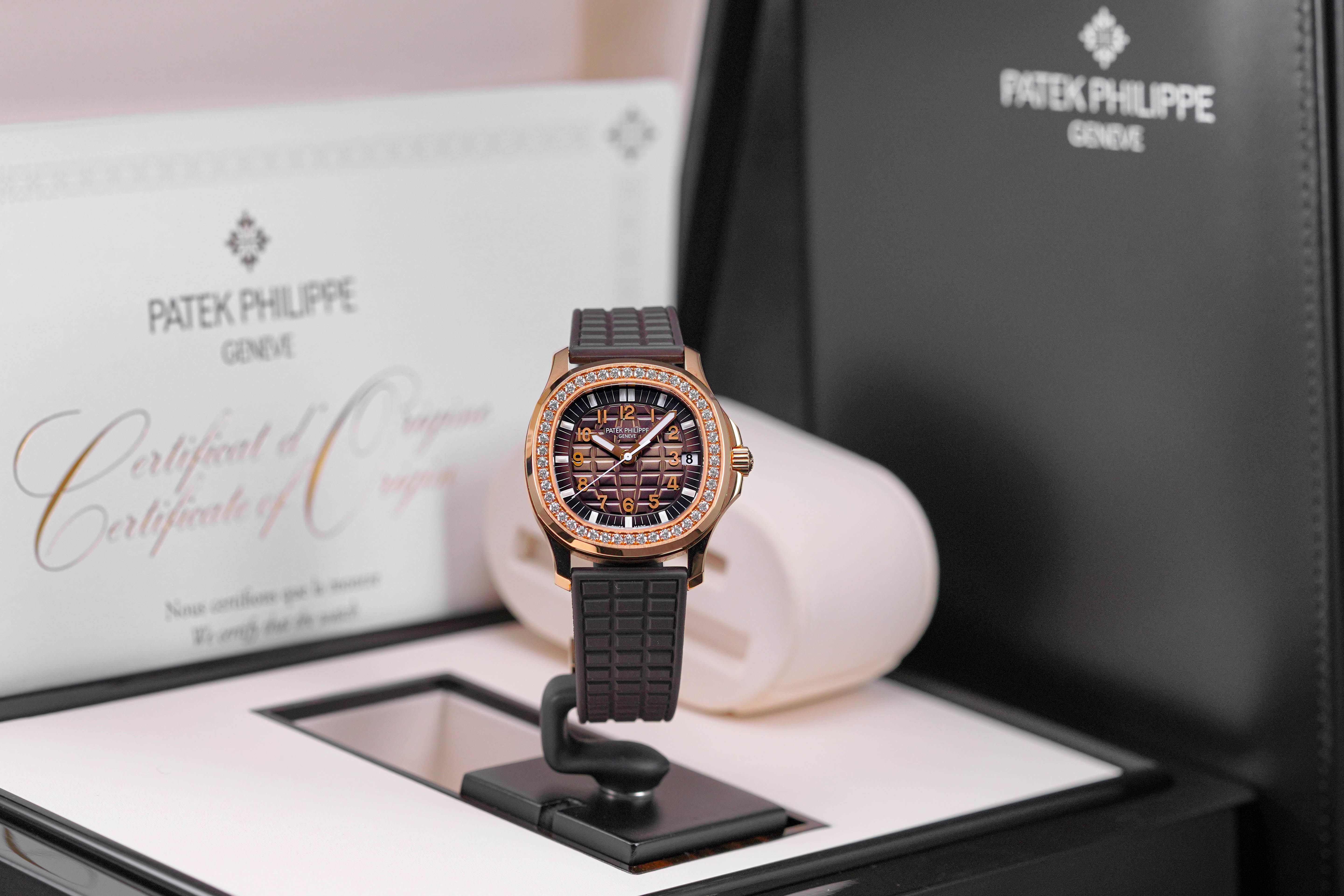 PATEK PHILIPPE AQUANAUT LUCE 5068R ROSEGOLD CHOCO DIAL 2017 IDWX