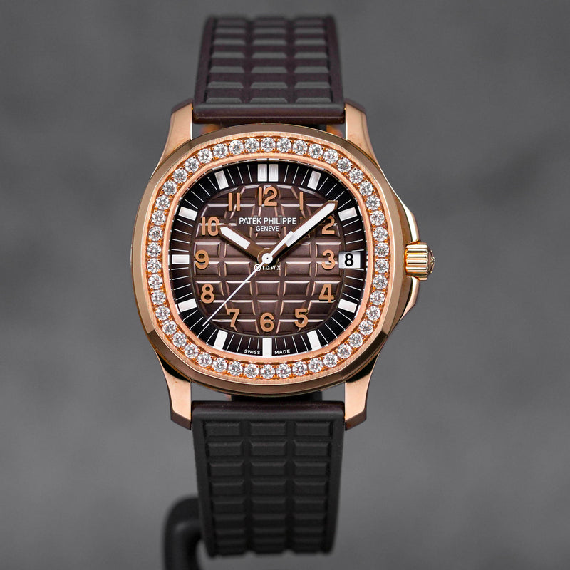 PATEK PHILIPPE AQUANAUT LUCE 5068R ROSEGOLD CHOCO DIAL 2017 IDWX