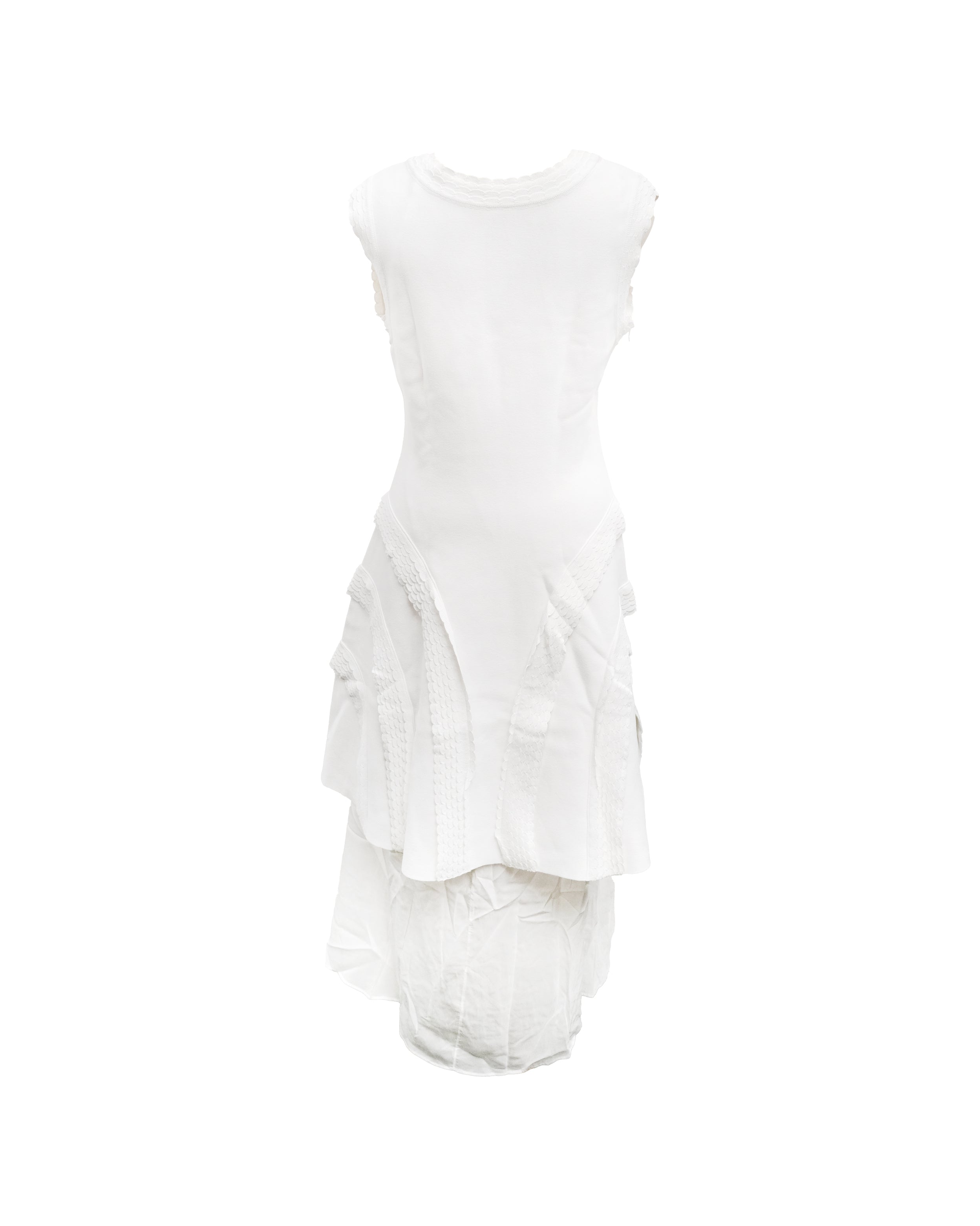 SLEEVELESS DRESS WHITE WITH INNERWEAR SIZE 42