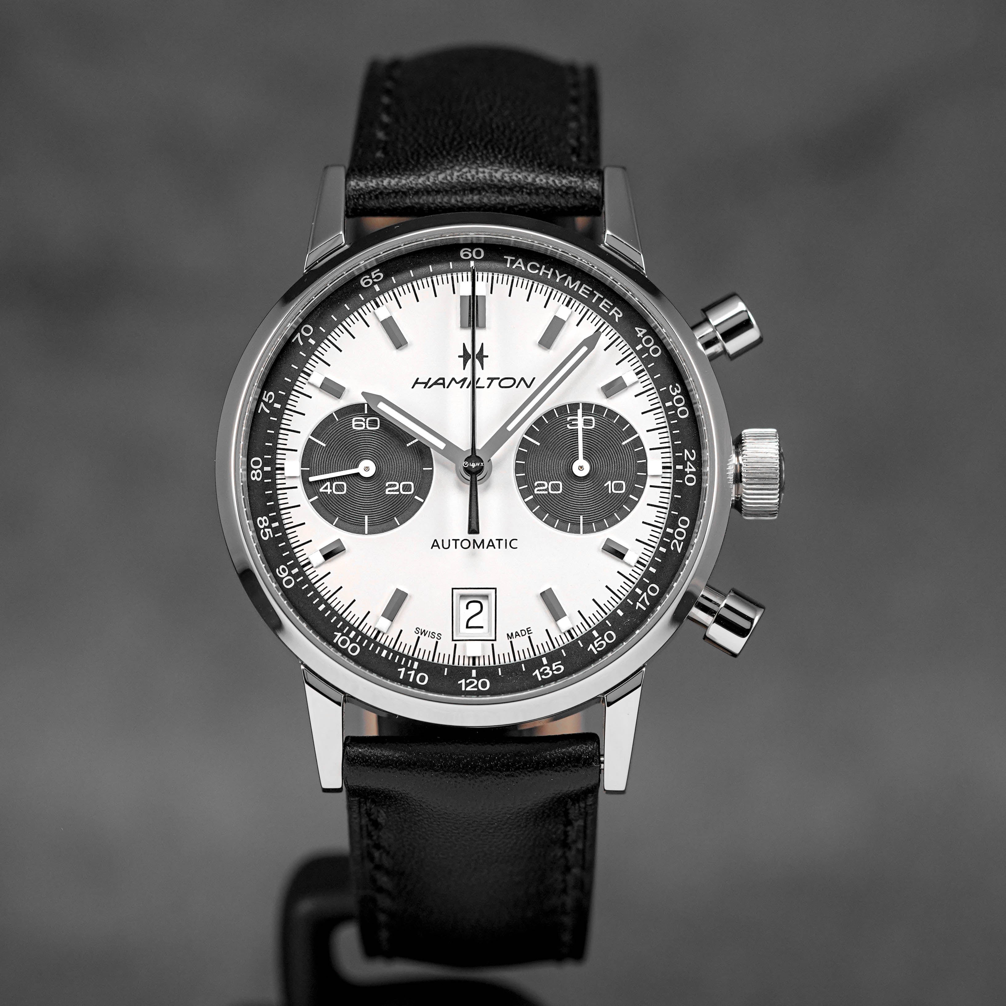 Reverse Panda Hamilton Intra Matic Chrono Hamilton Panda Dial Best