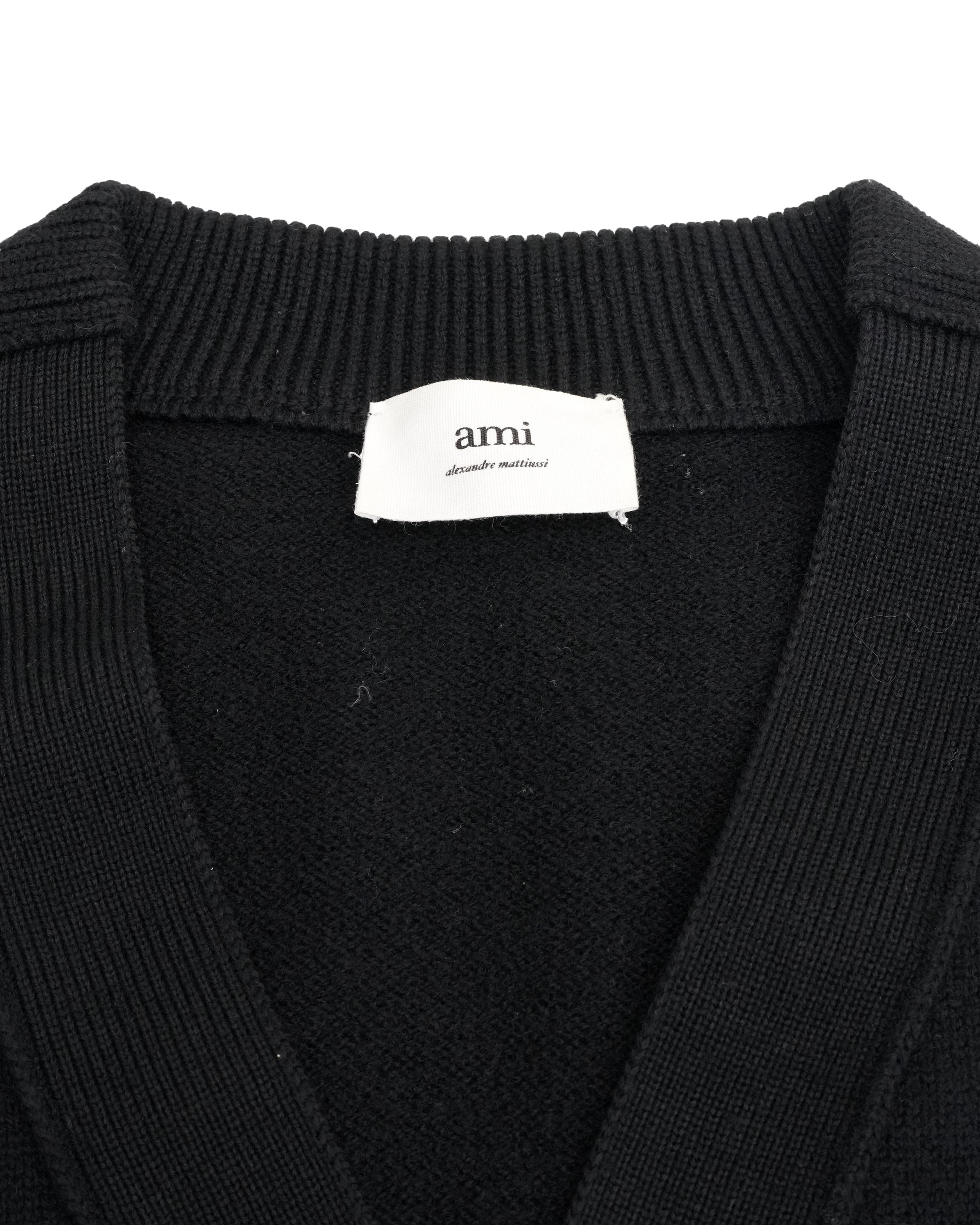 WOOL CARDIGAN BLACK