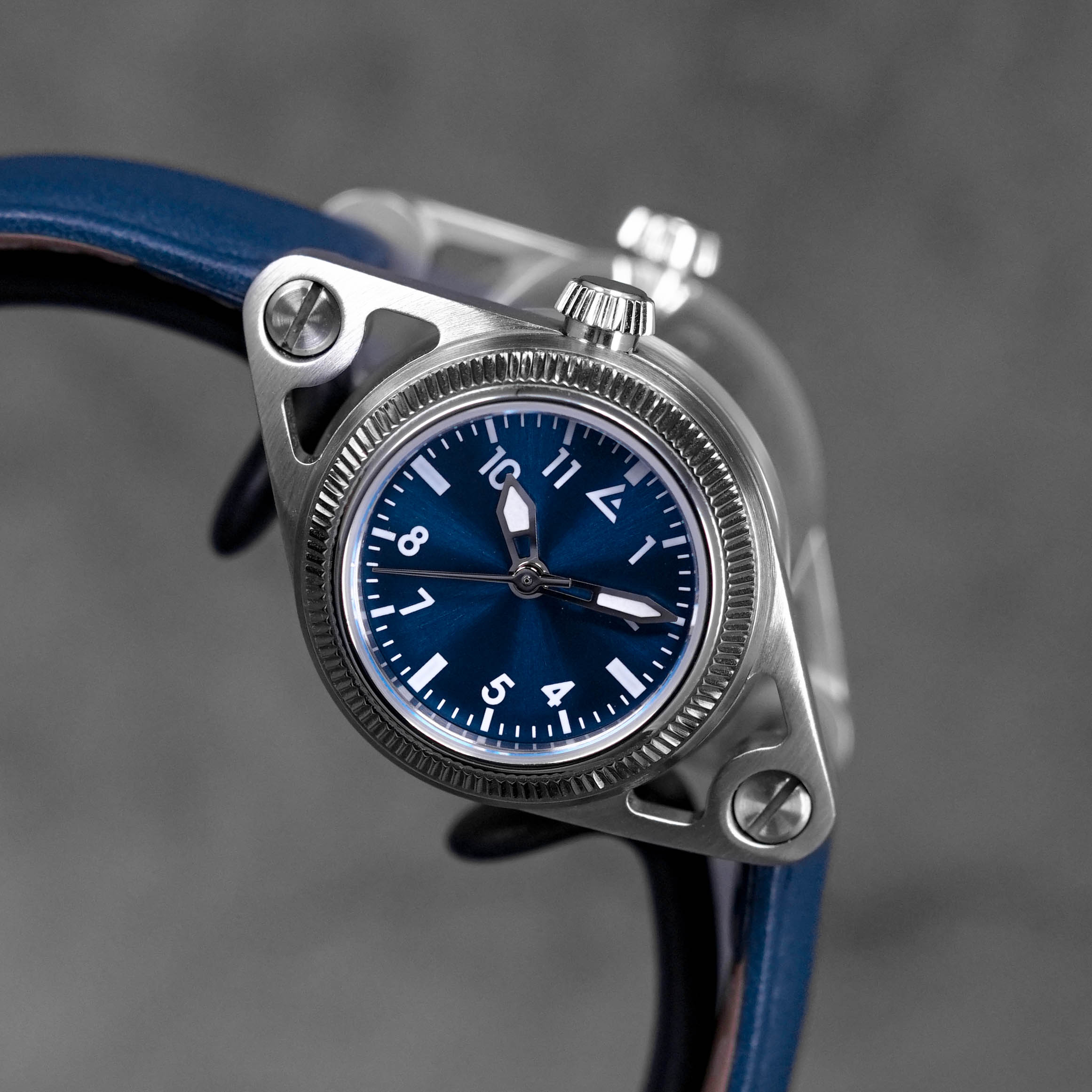 CYLINDREX SILVER COBALT TURBOFAN BLUE DIAL LIMITED EDITION (2023)