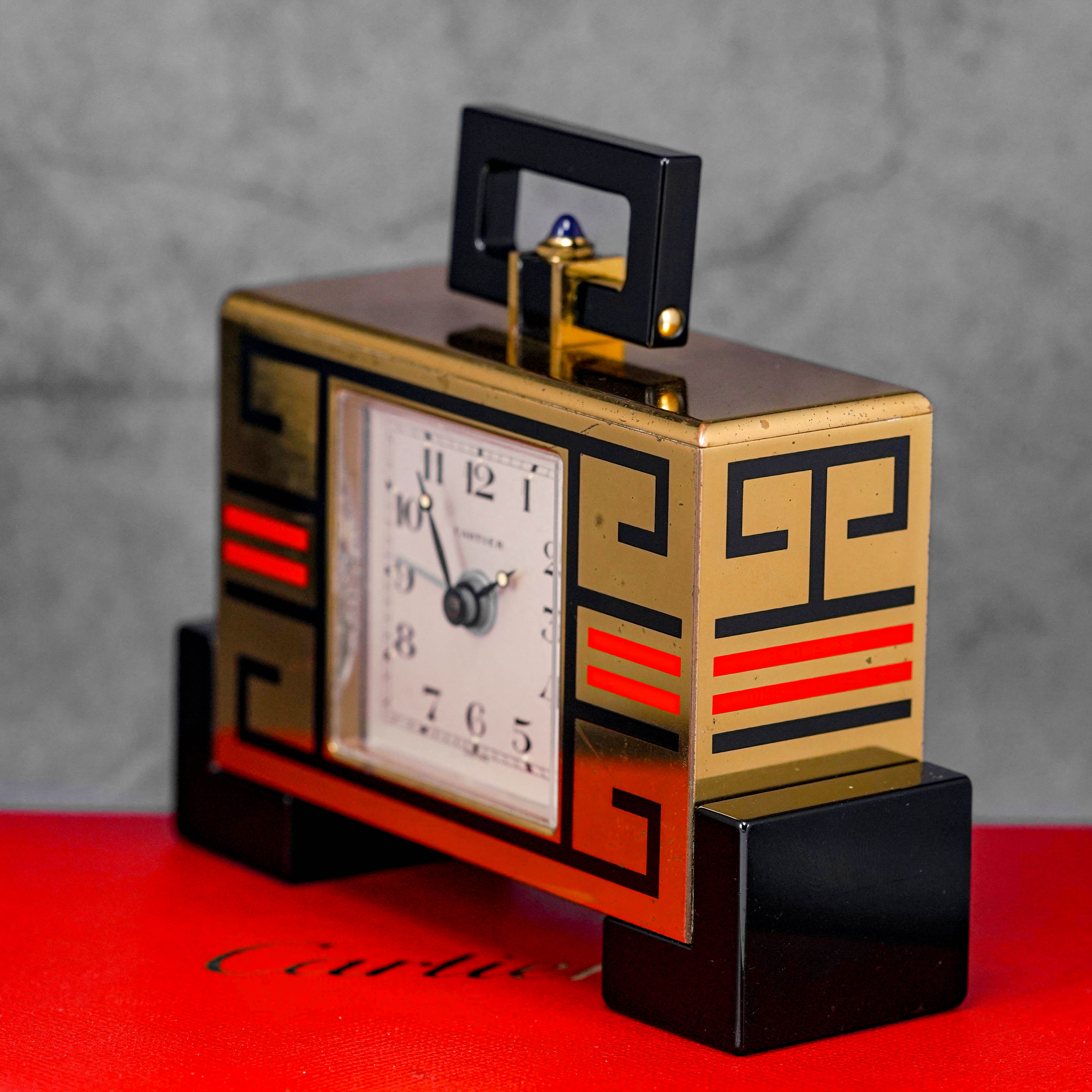 Art Deco Alarm Desk Clock