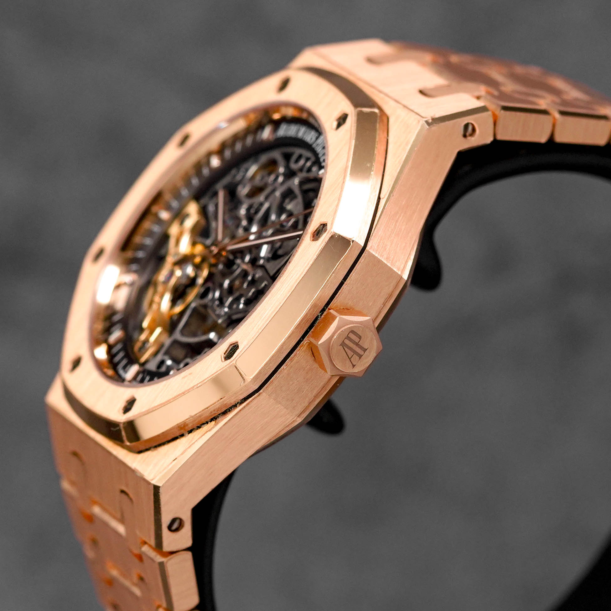 AUDEMARS PIGUET ROYAL OAK 41MM 15407 ROSEGOLD DOUBLE BALANCE WHEEL OPENWORKED DIAL 2023 IDWX