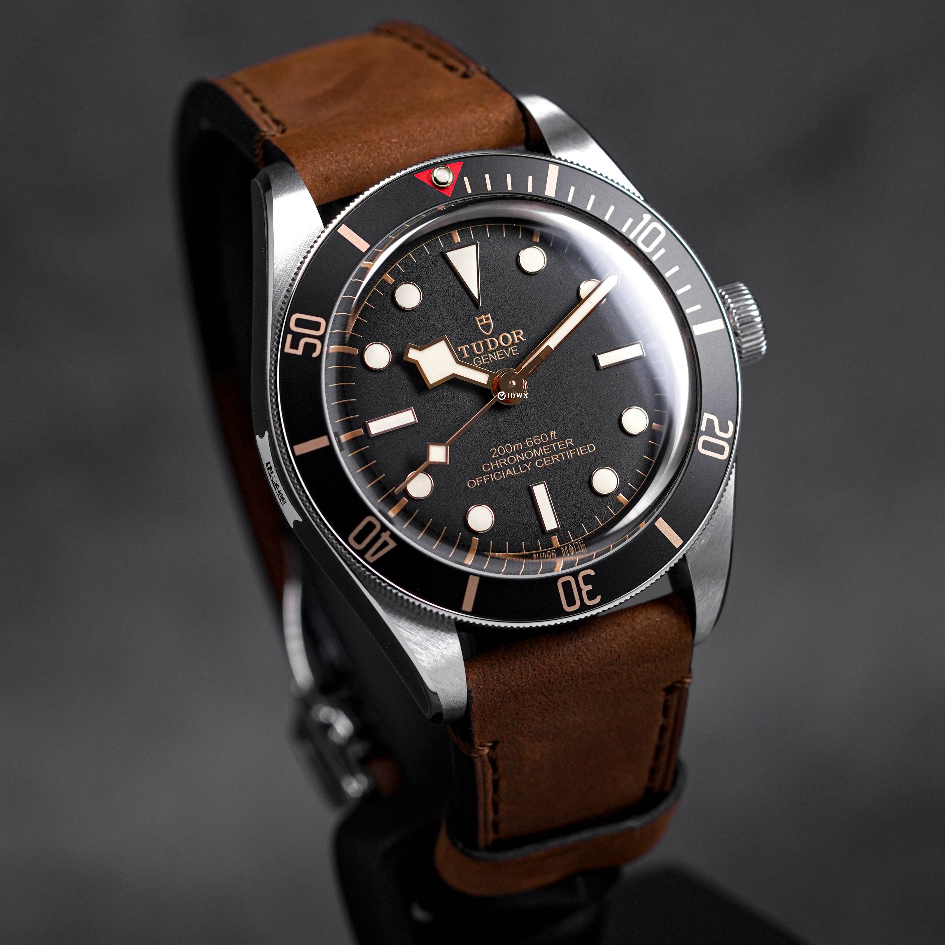 HERITAGE BLACK BAY 58 BLACK DIAL BROWN LEATHER STRAP (2020)