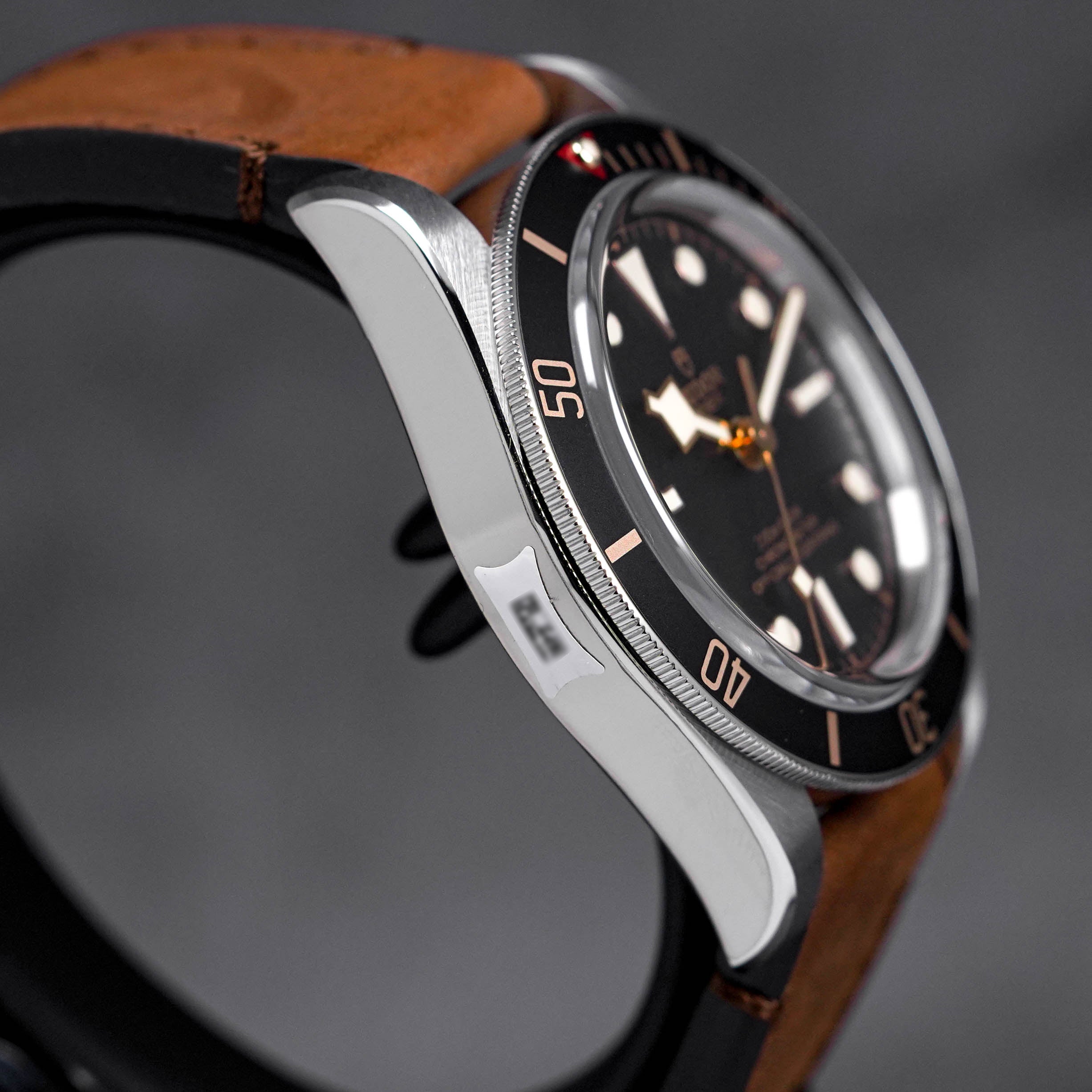 HERITAGE BLACK BAY 58 BLACK DIAL BROWN LEATHER STRAP (2020)