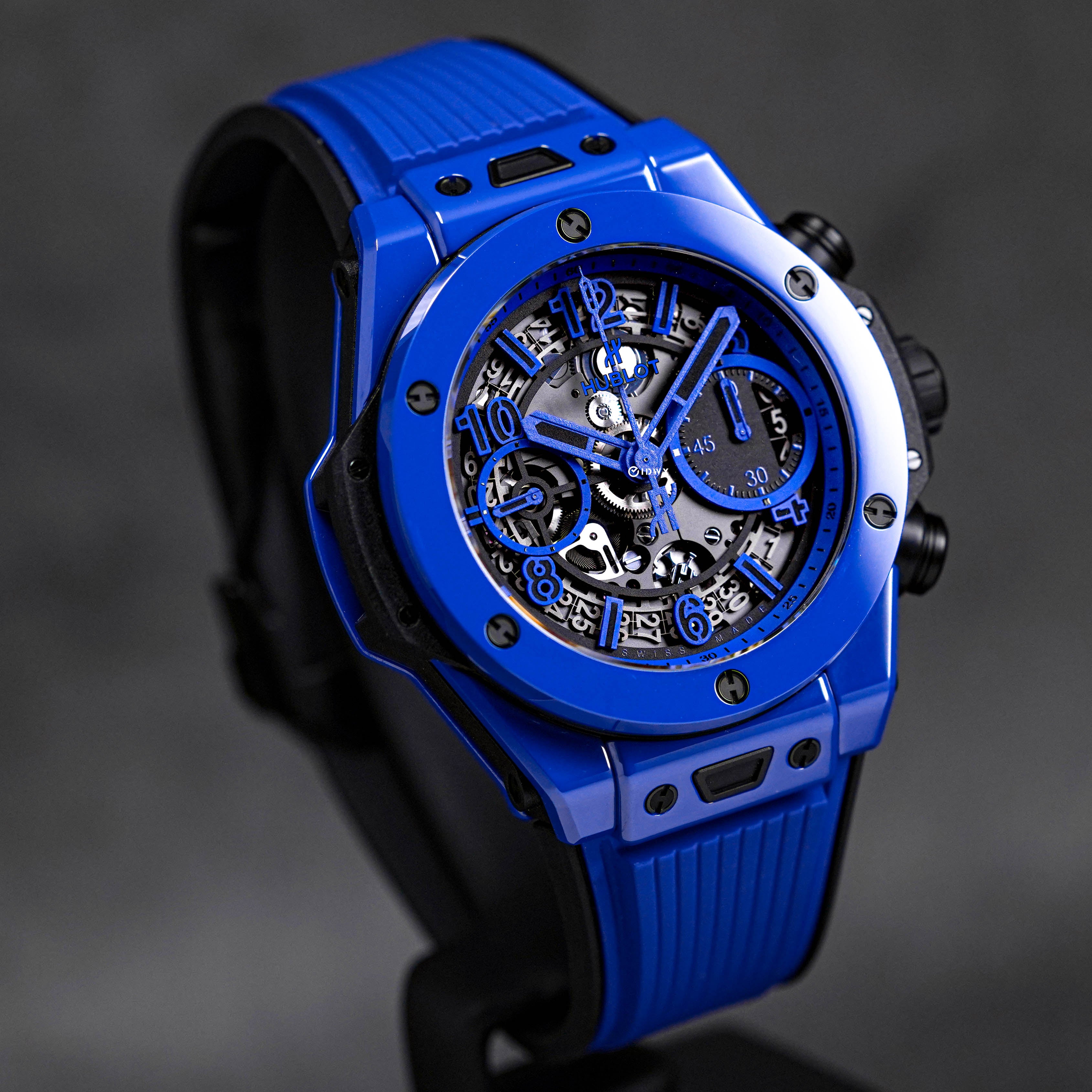 HUBLOT BIG BANG UNICO 42MM CERAMIC BLUE MAGIC LIMITED HUBLOT BIG BANG UNICO 42MM CERAMIC BLUE MAGIC LIMITED
