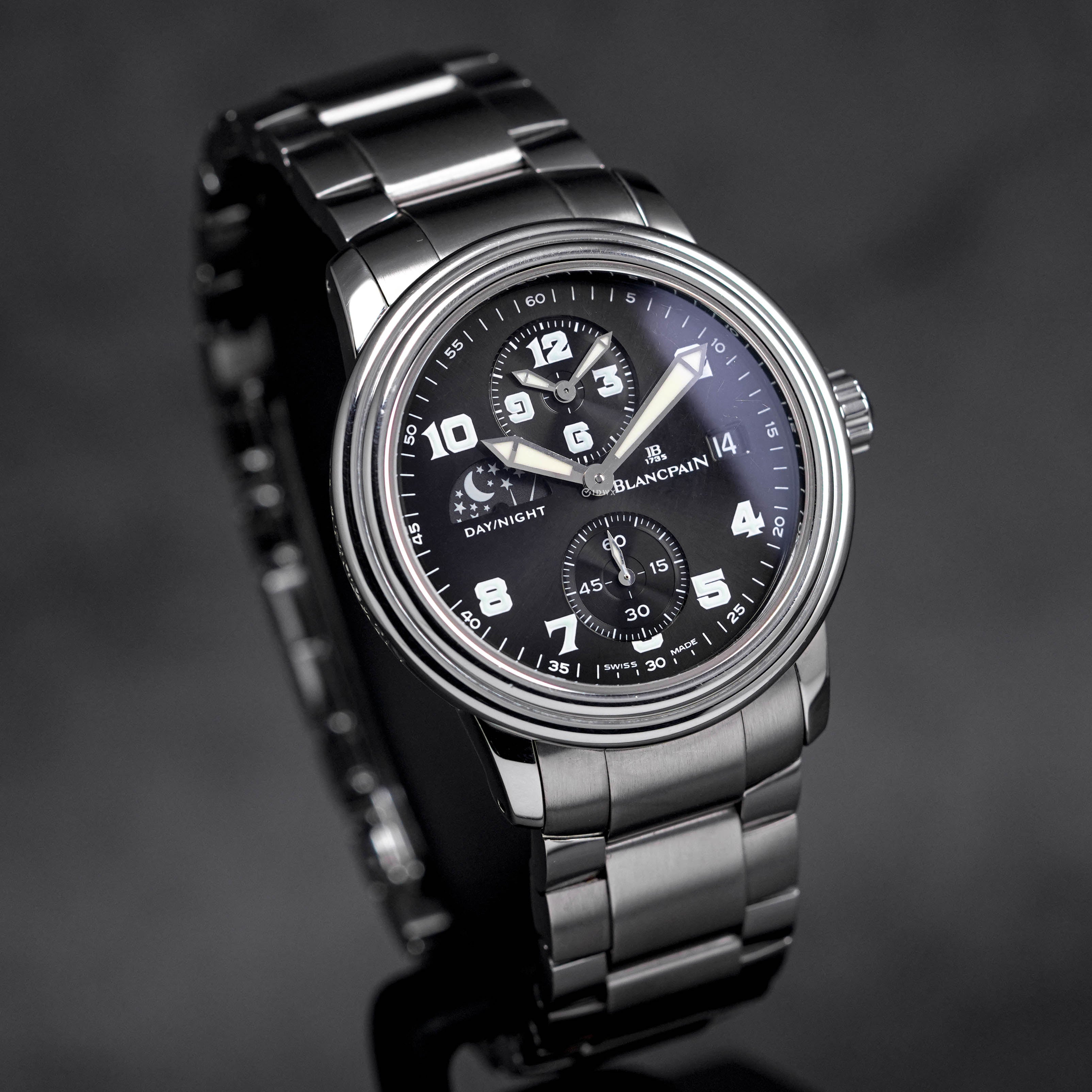 LEMAN 38MM DUALTIME BLACK DIAL (2001)