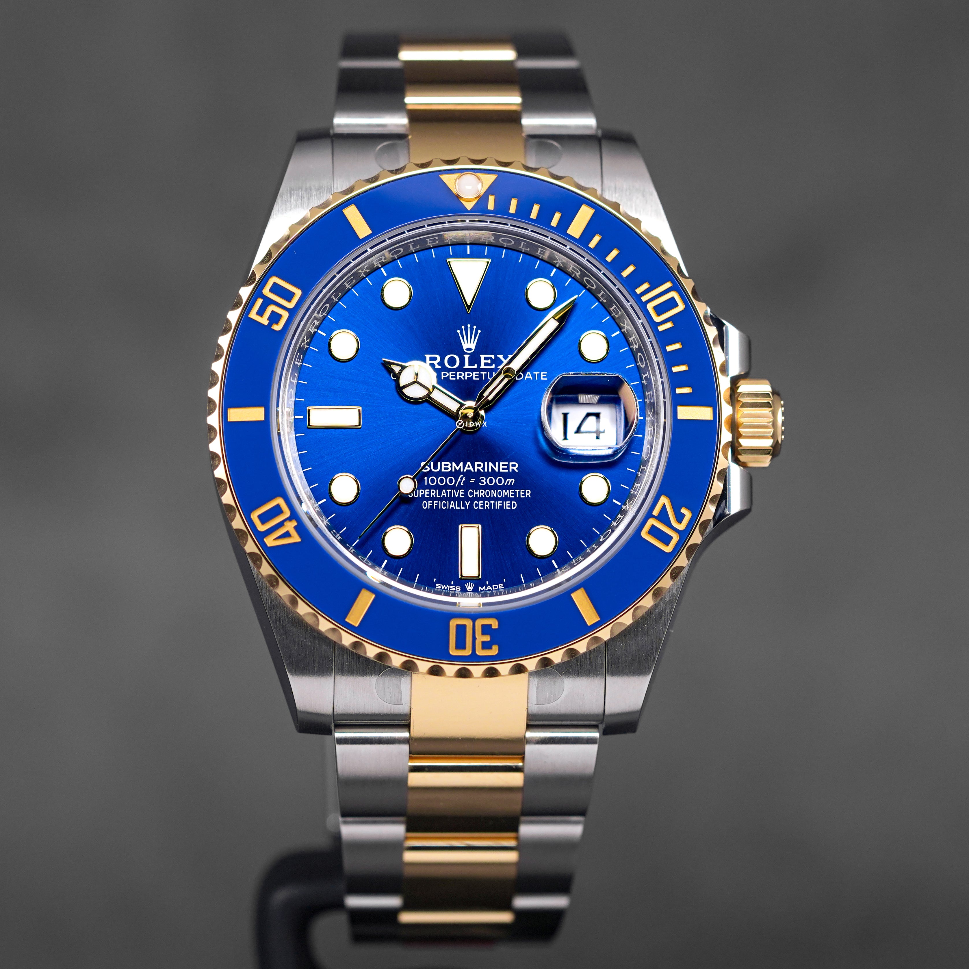 Rolex submariner two tone blue outlet price